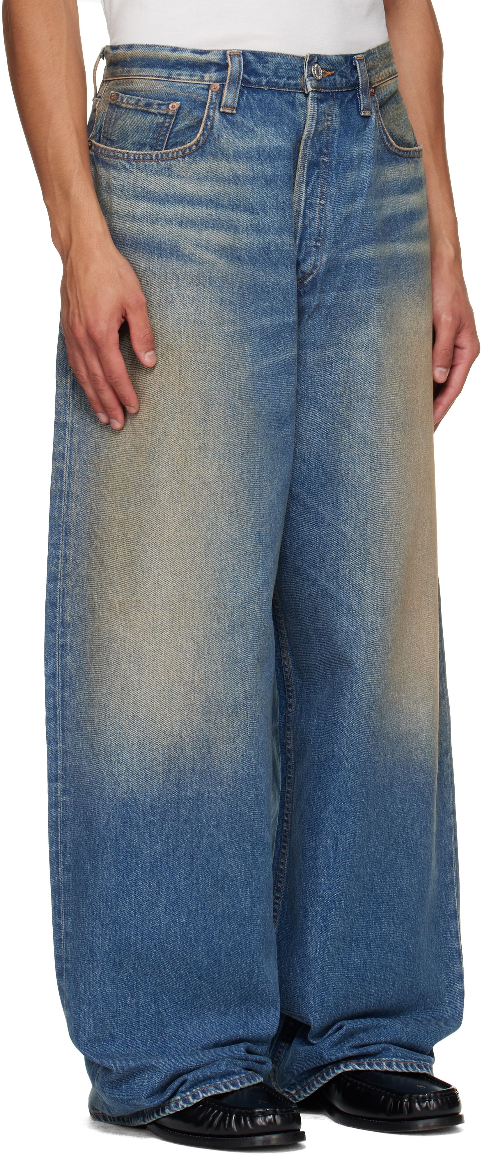 AGOLDE - Jean Bagley bleu