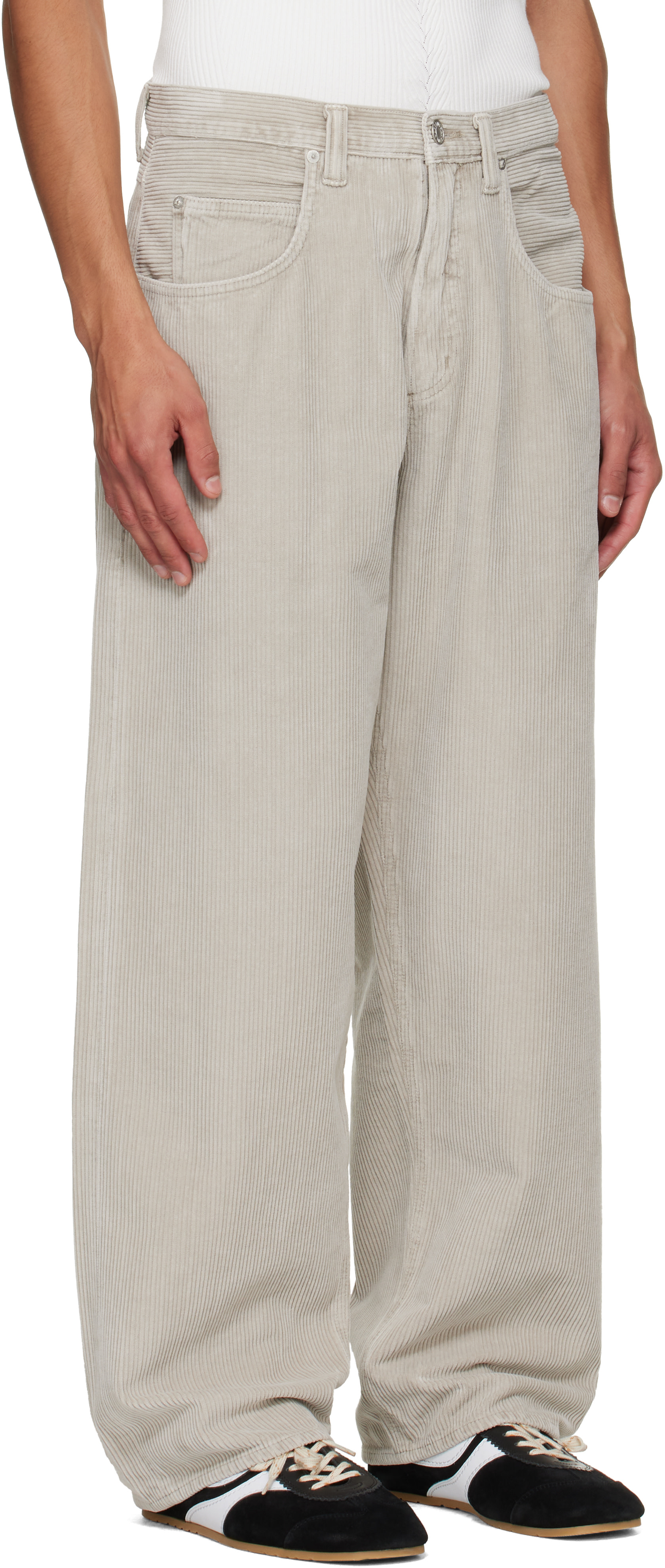 AGOLDE - Gray Fusion Trousers