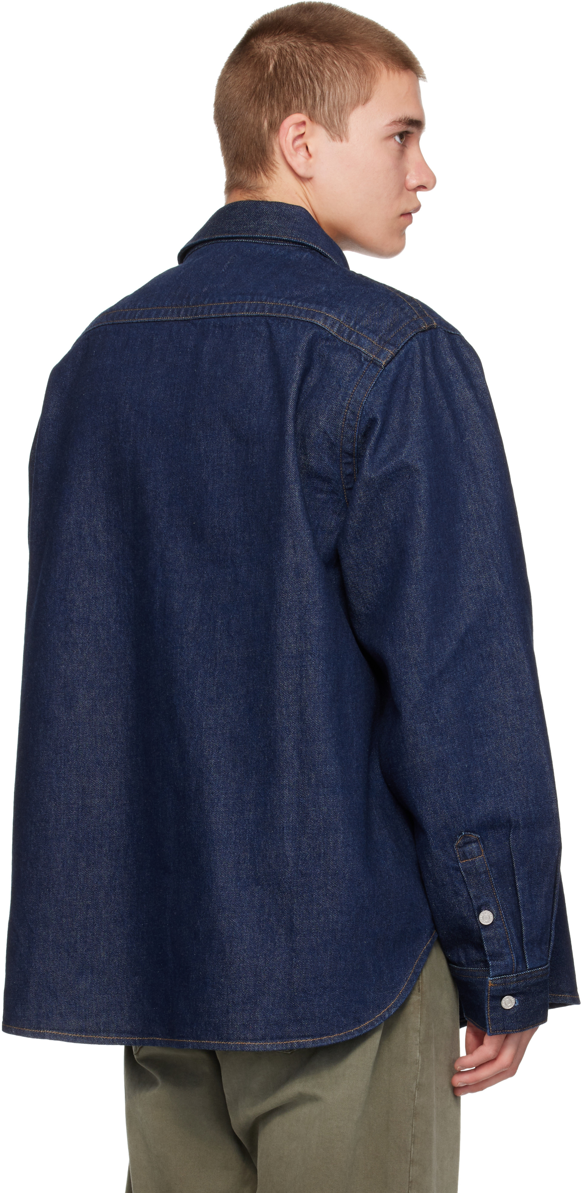 AGOLDE - Navy Craven Shirt