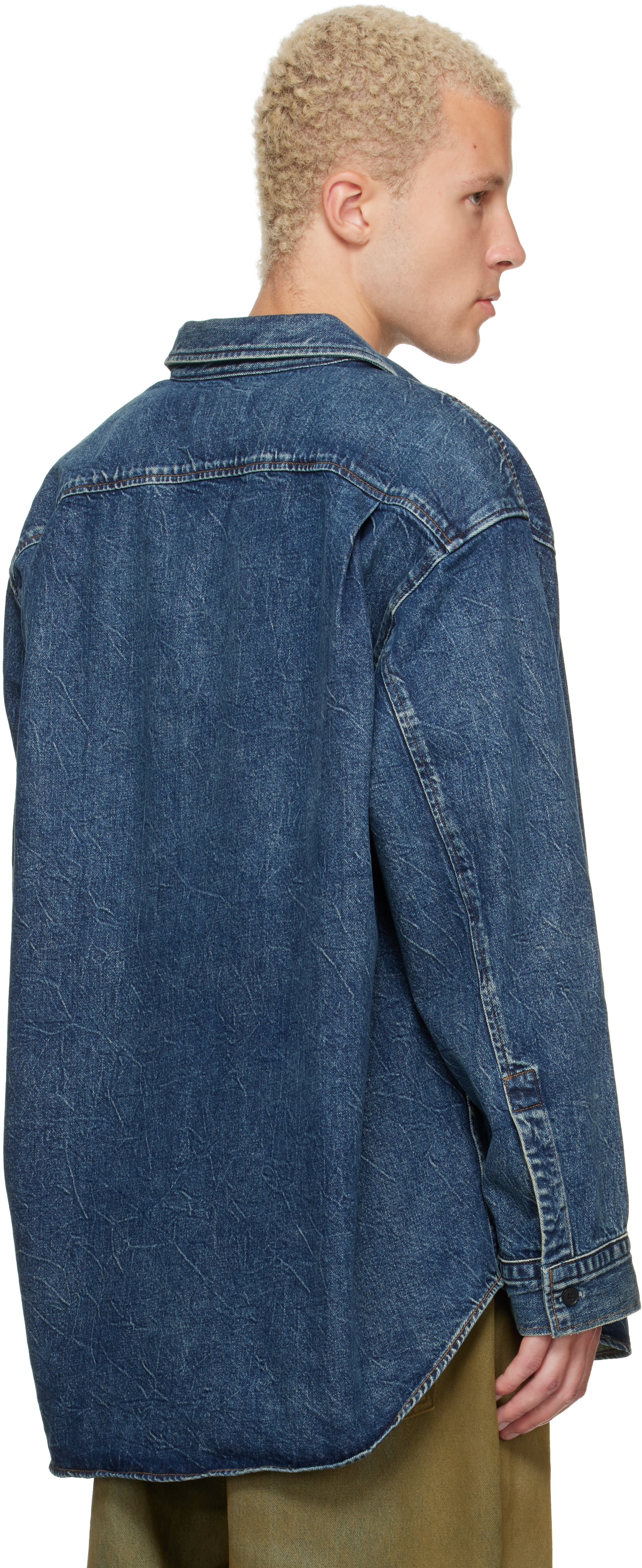 AGOLDE - Navy Boyle Denim Shirt