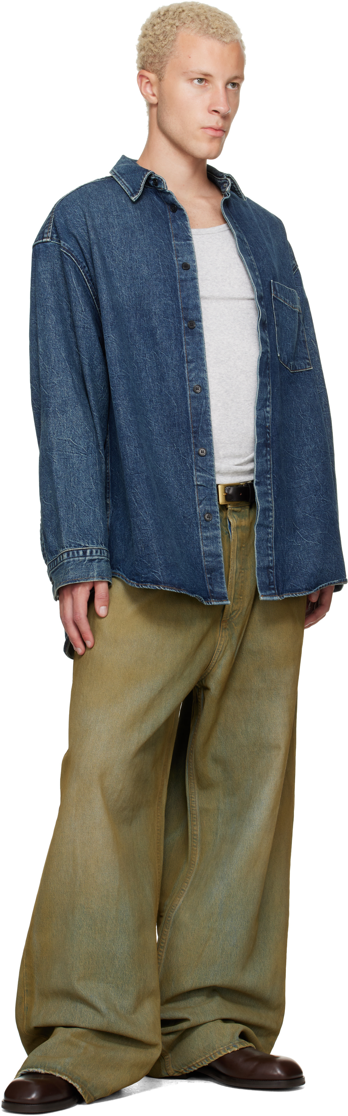 AGOLDE - Navy Boyle Denim Shirt