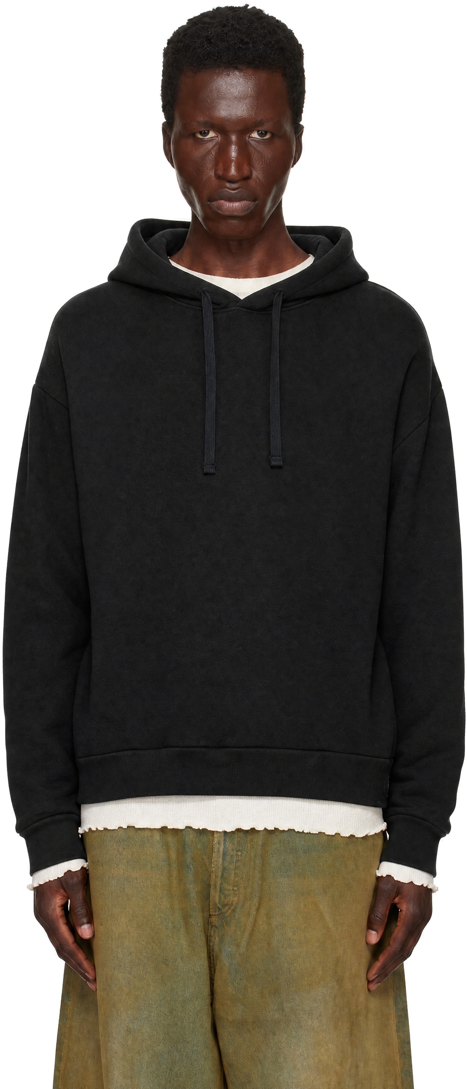 AGOLDE - Pull à capuche Salford noir