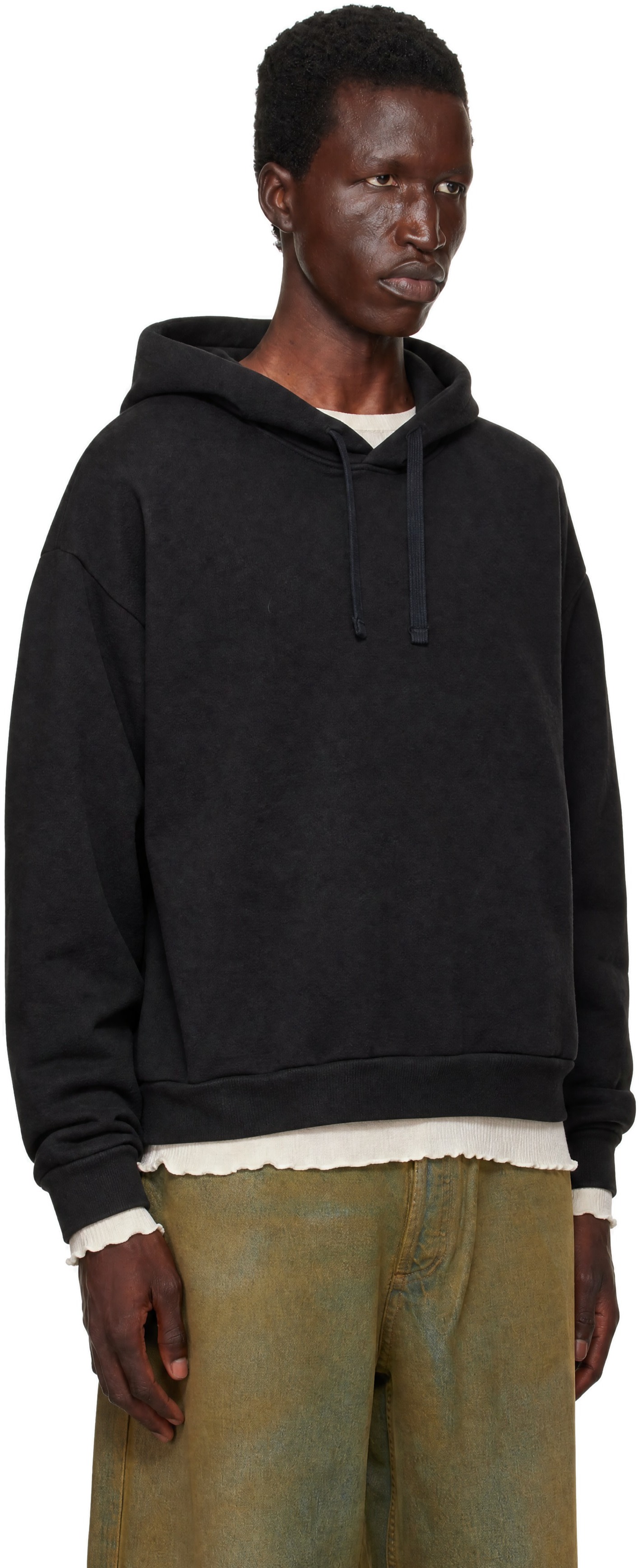 AGOLDE - Pull à capuche Salford noir