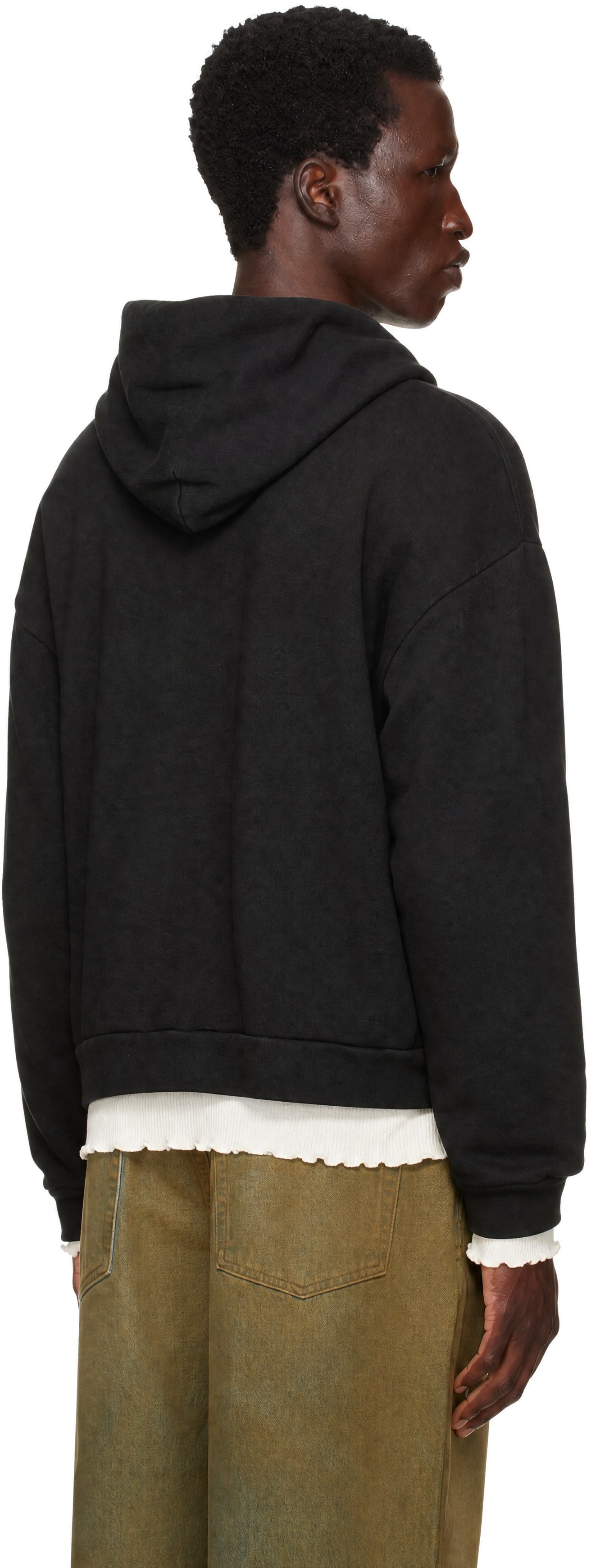 AGOLDE - Pull à capuche Salford noir