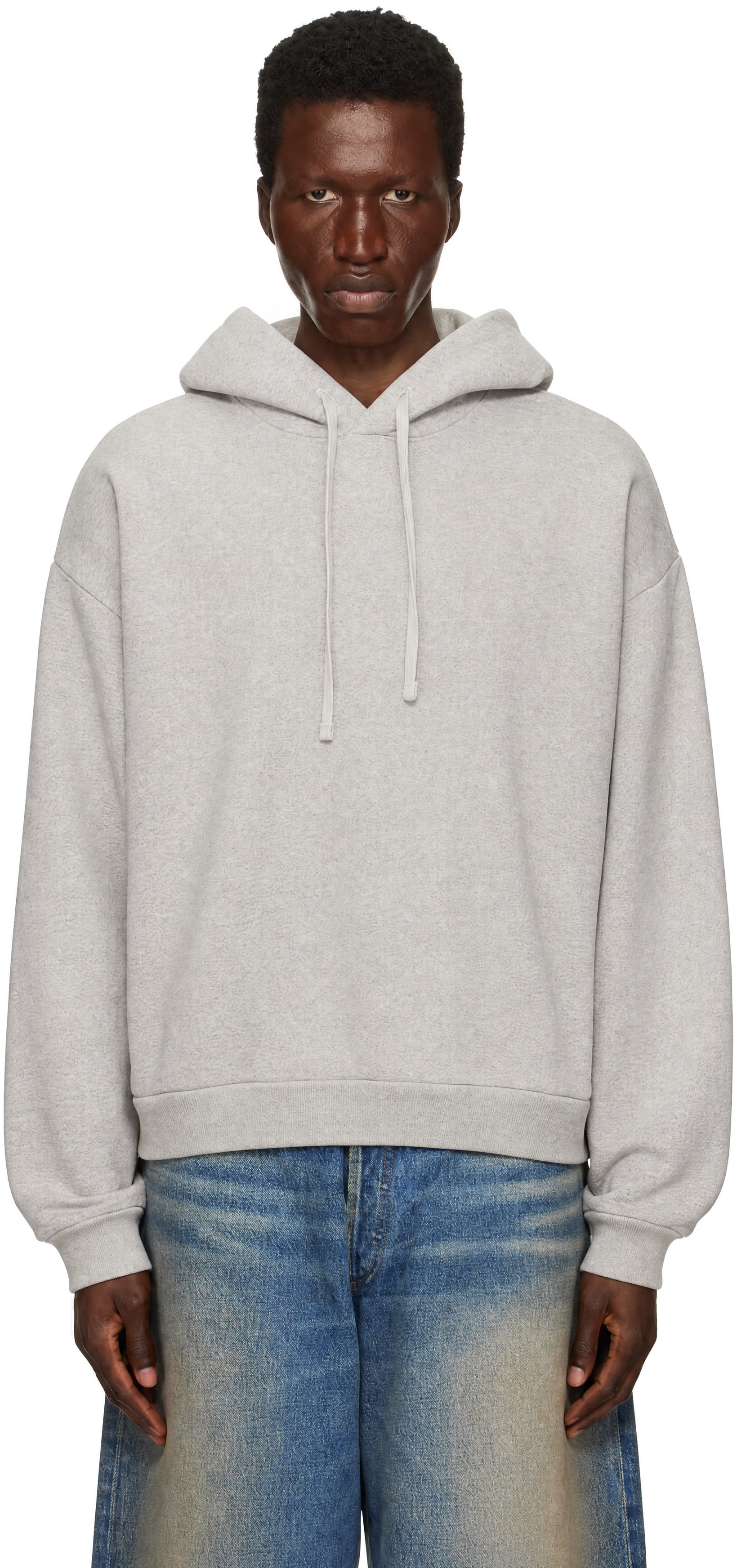 AGOLDE - Pull à capuche Salford gris