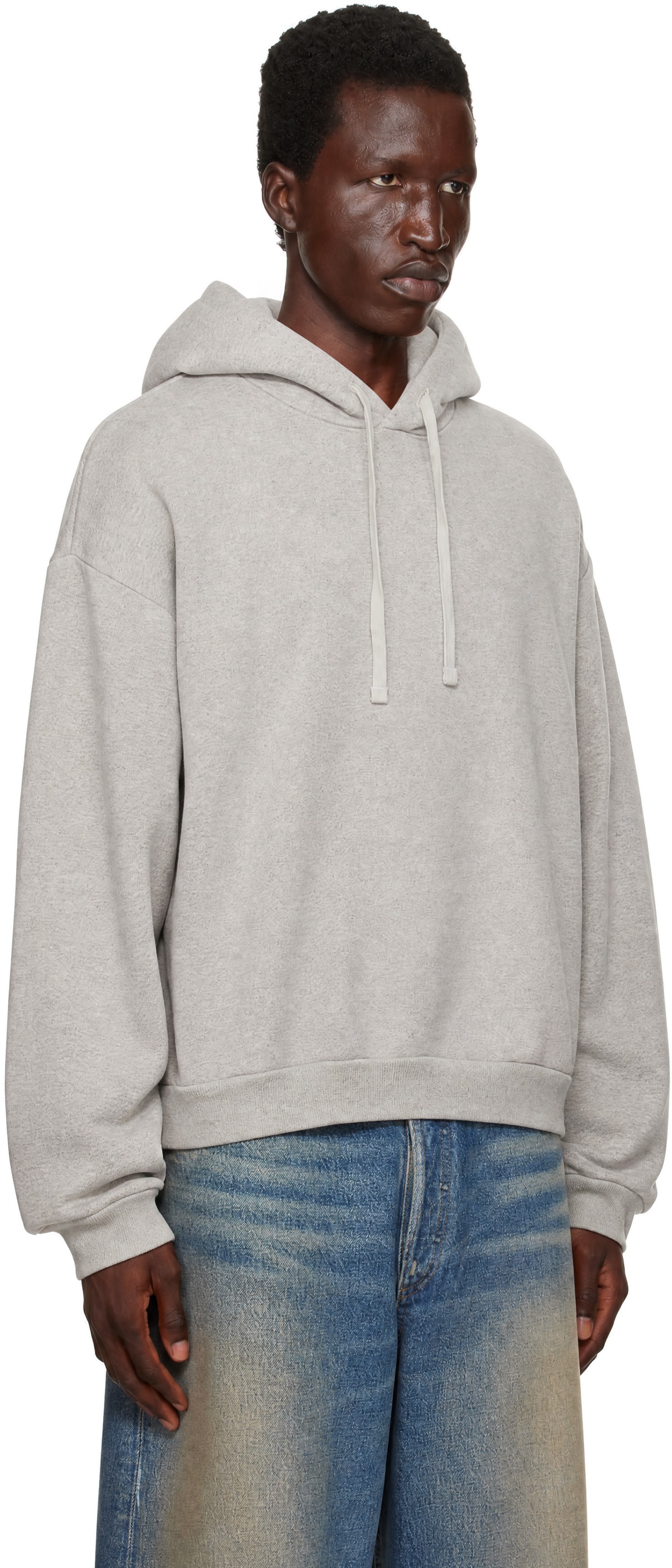 AGOLDE - Pull à capuche Salford gris