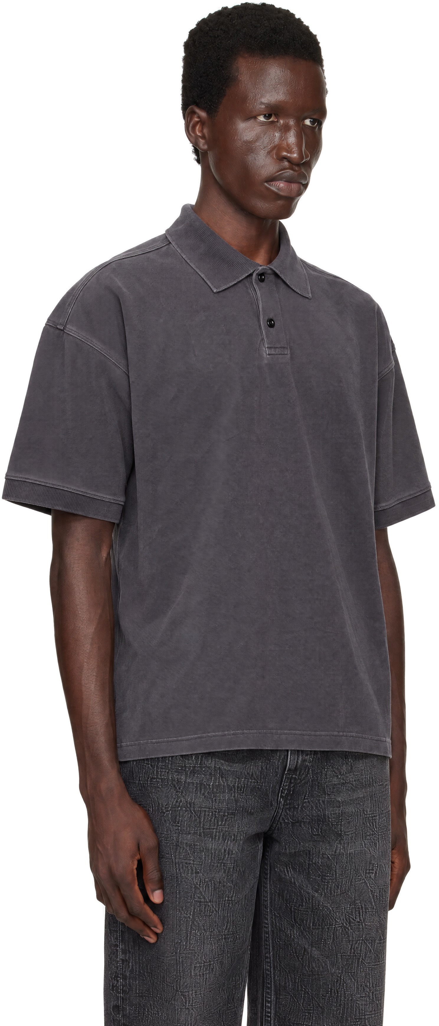 AGOLDE - Gray Curren Polo