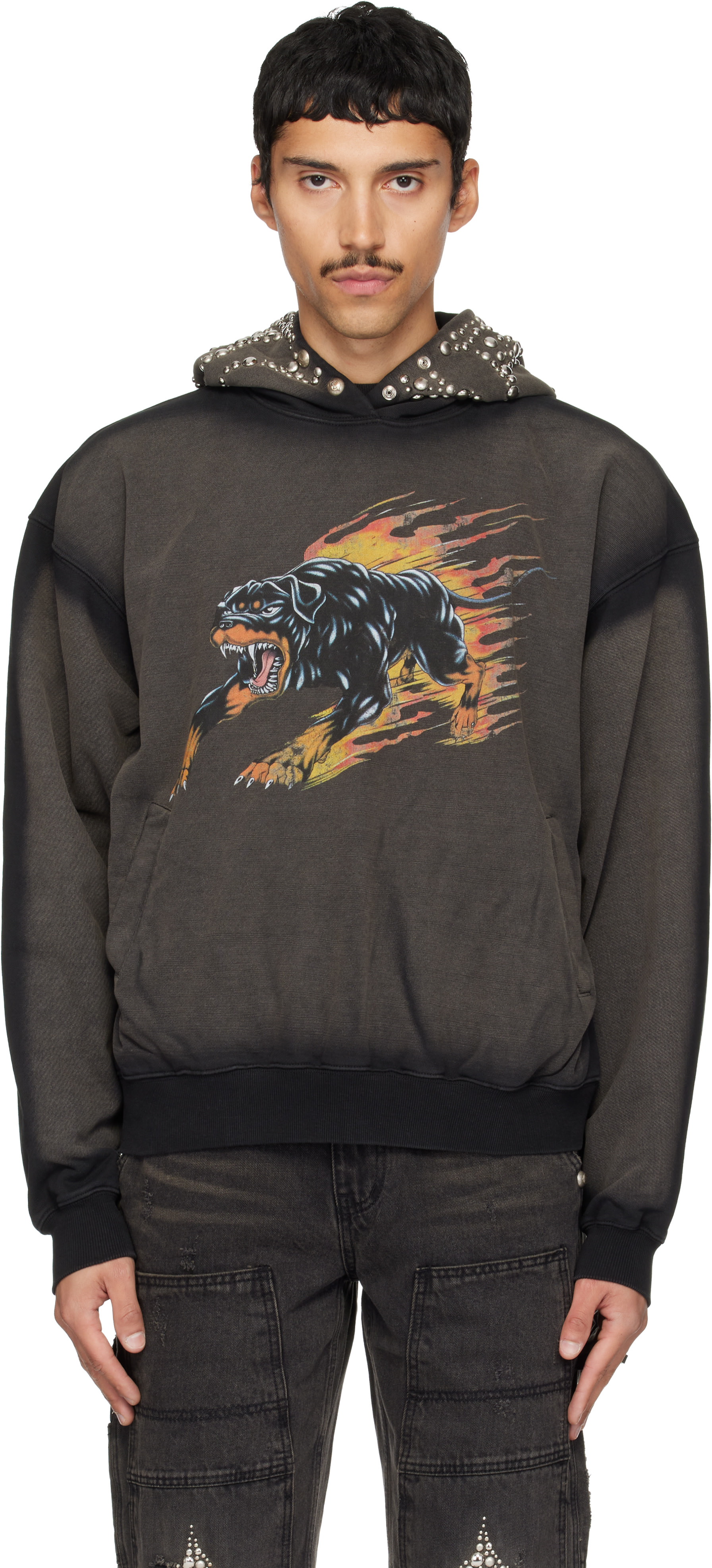 Thug Club - Pull à capuche Jamong noir à image