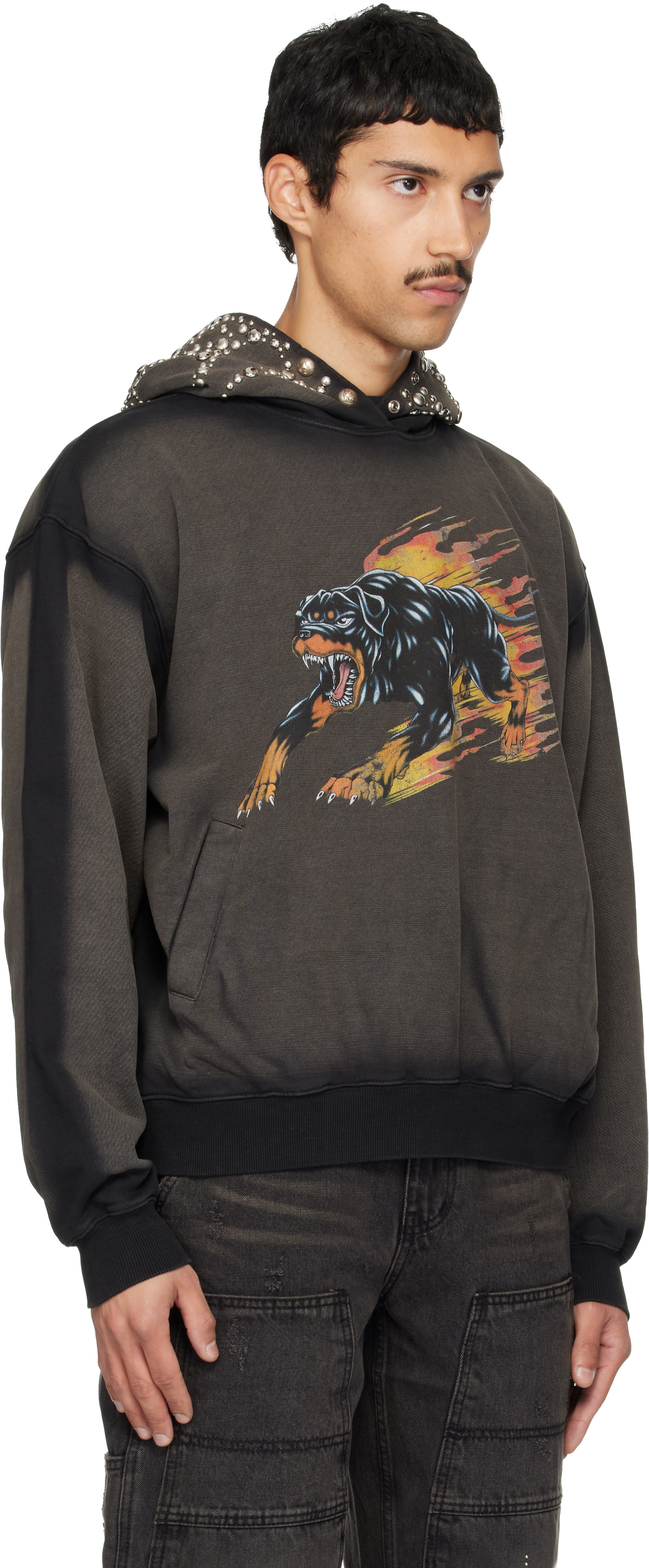 Thug Club - Pull à capuche Jamong noir à image