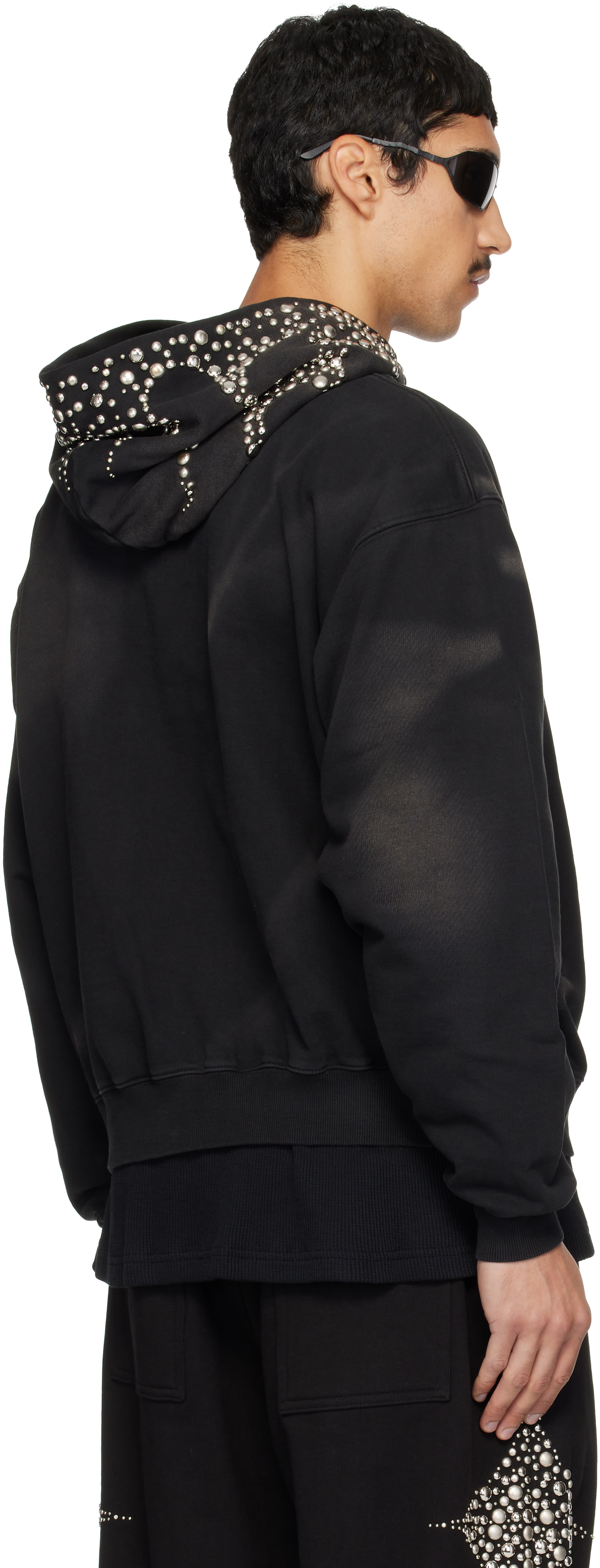 Thug Club - Pull à capuche noir à image