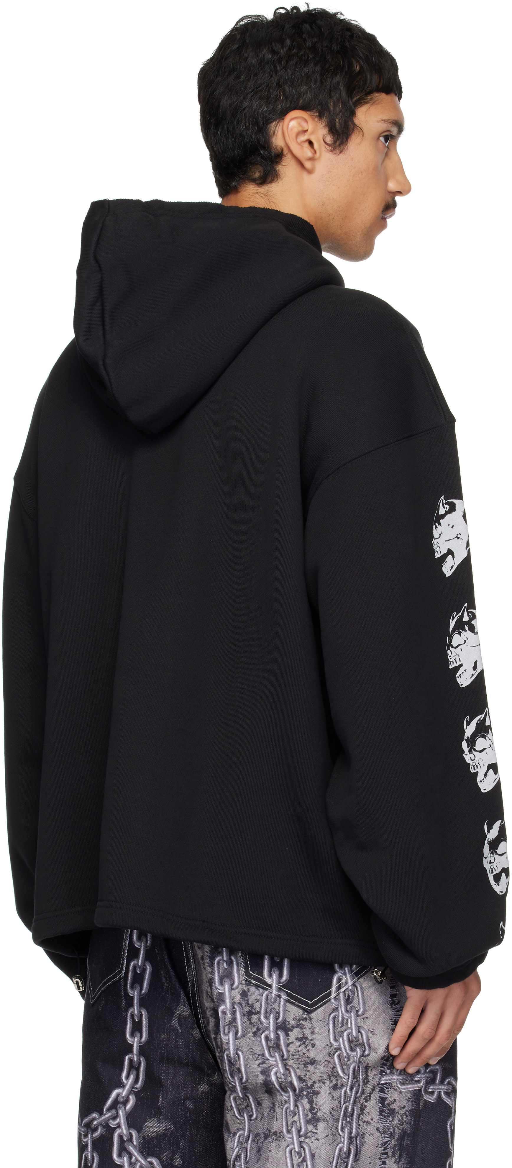 Thug Club - Pull à capuche noir à logo