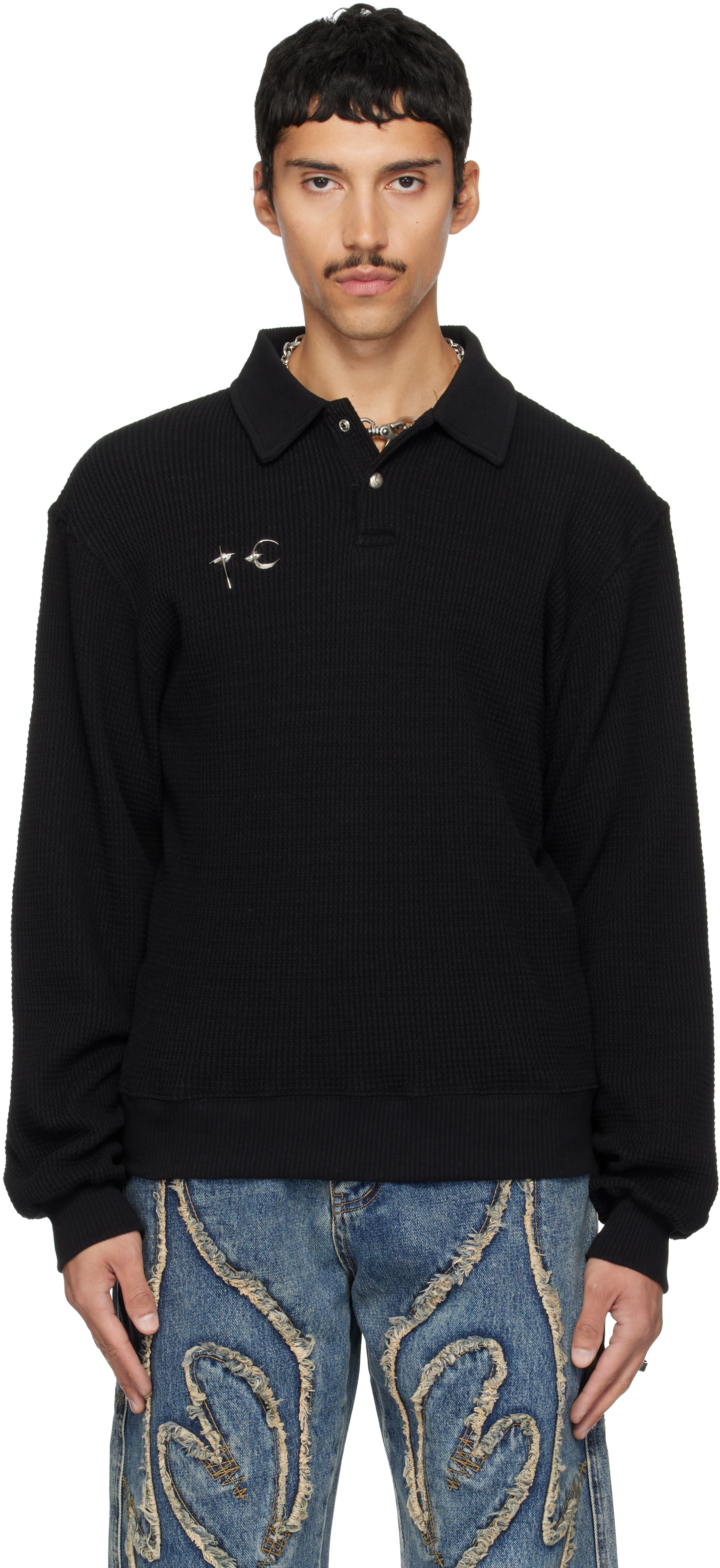 Thug Club: Black TC PK Polo | SSENSE