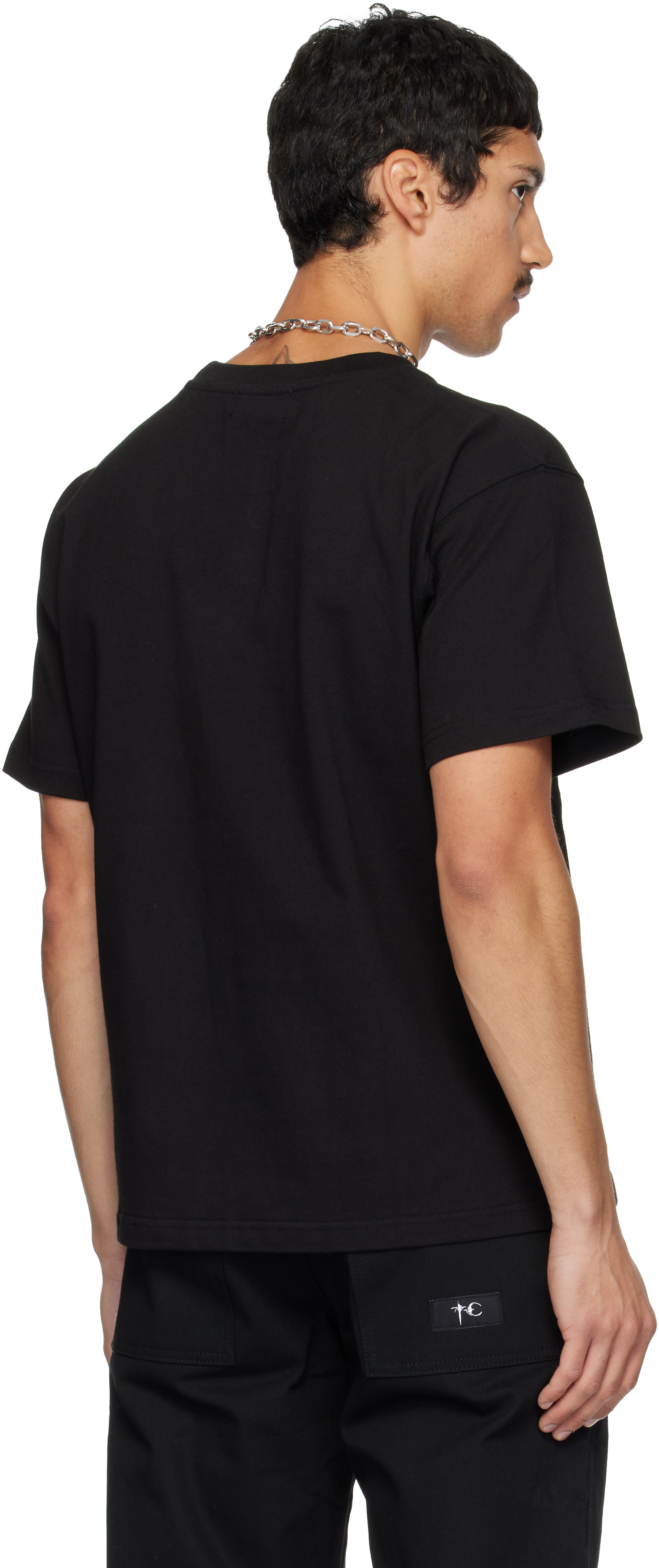 Thug Club: ブラック TC Bone Cross Tシャツ | SSENSE 日本