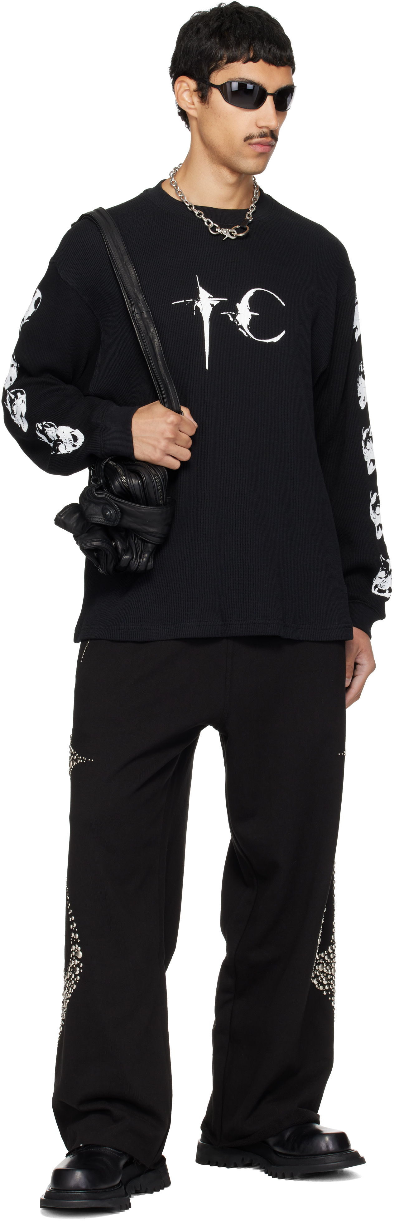 Thug Club: Black Endless Long Sleeve T-shirt | SSENSE