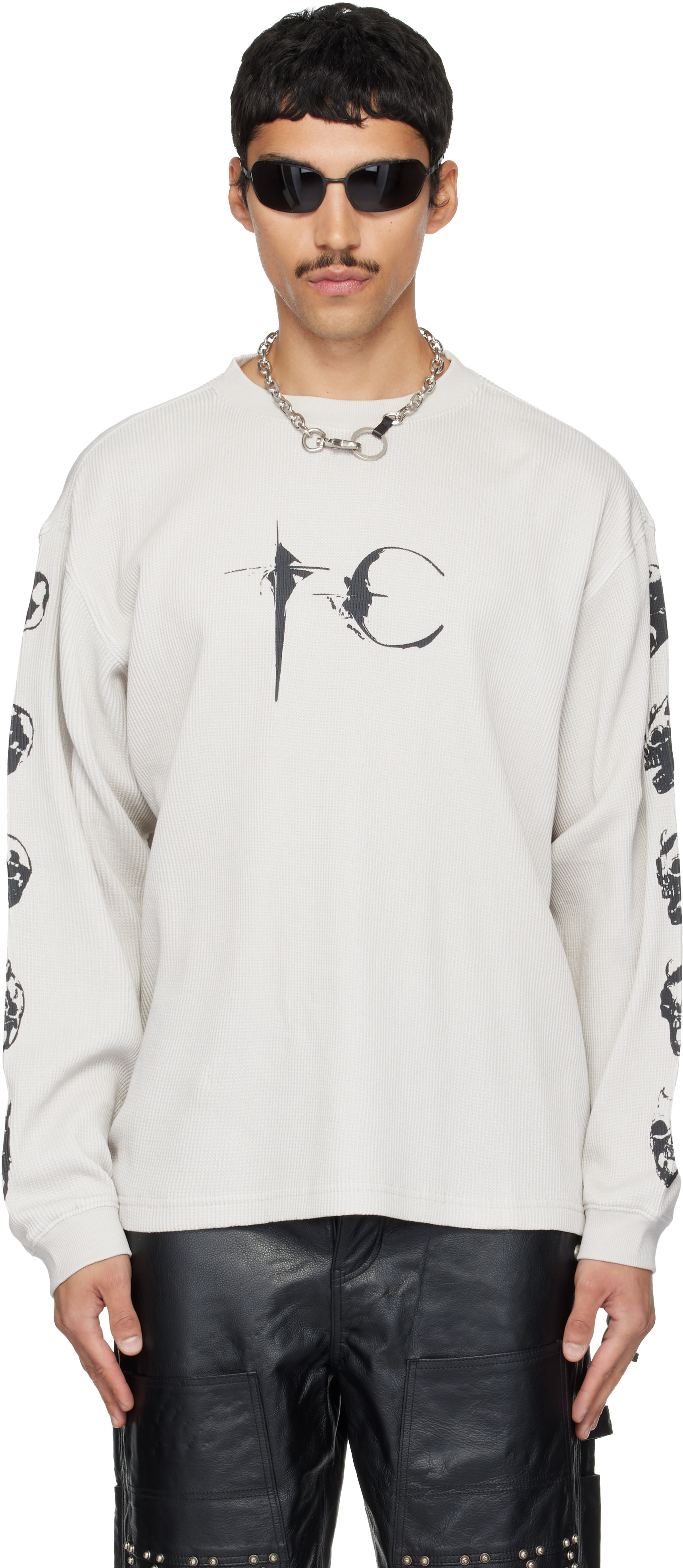 Thug Club: Off-White Endless Long Sleeve T-shirt | SSENSE