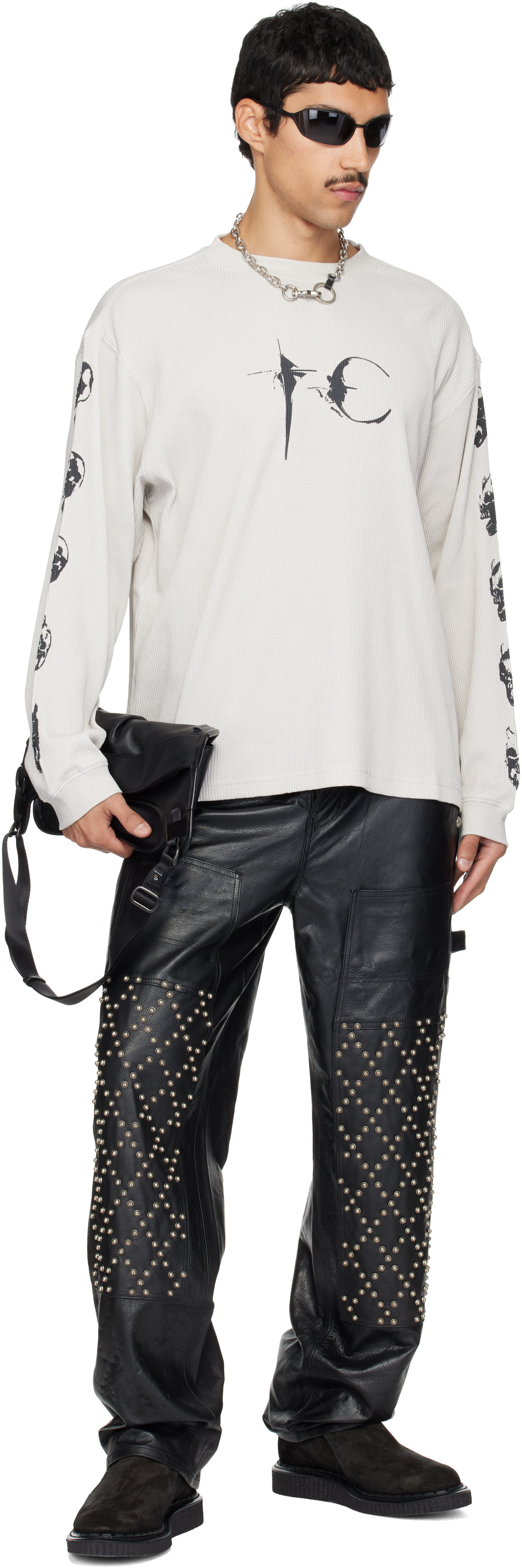 Thug Club: Off-White Endless Long Sleeve T-shirt | SSENSE