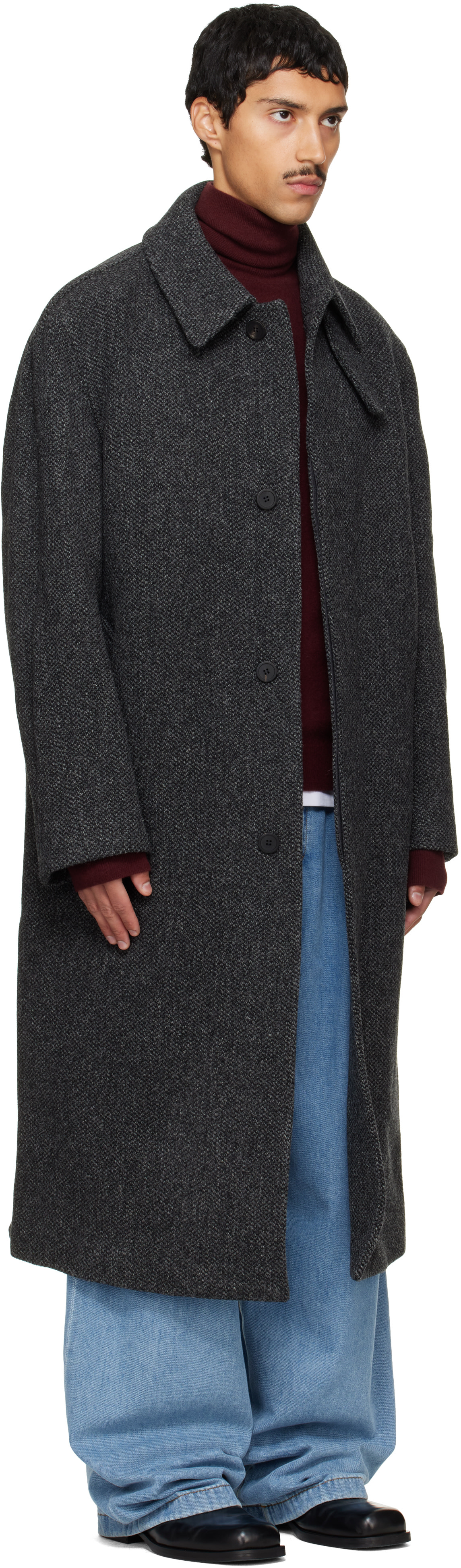 Solid Homme - Gray Tweed Coat