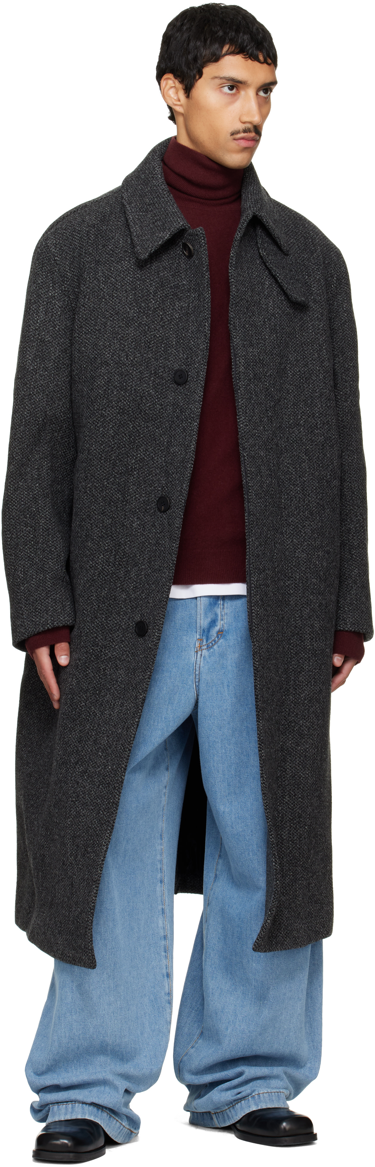 Solid Homme - Gray Tweed Coat