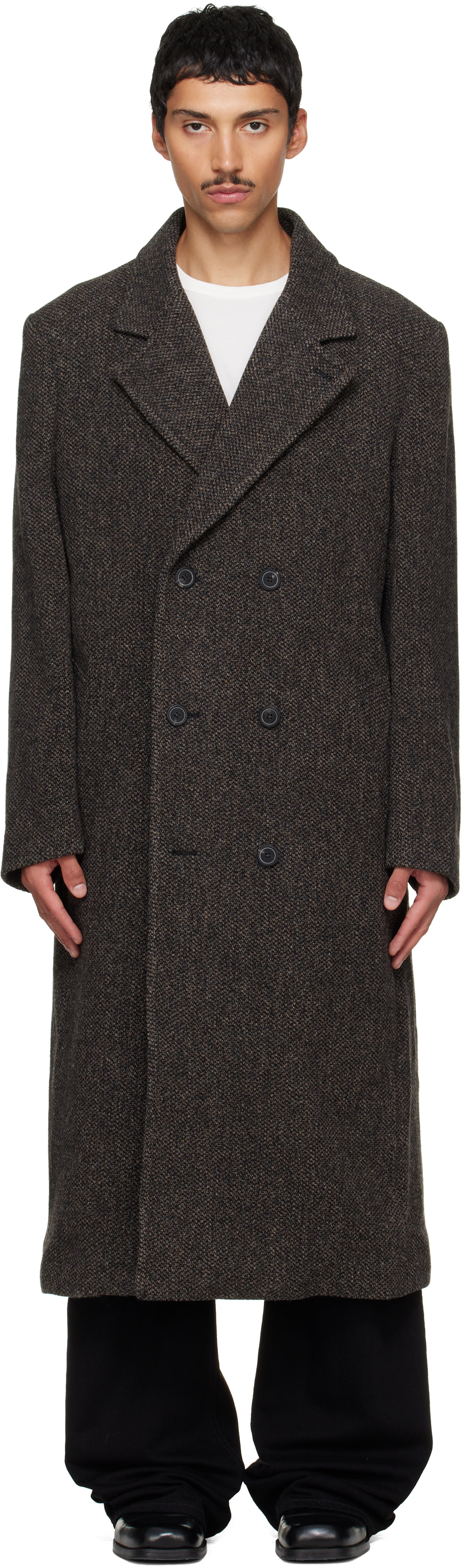 Solid Homme - Brown Tweed Coat