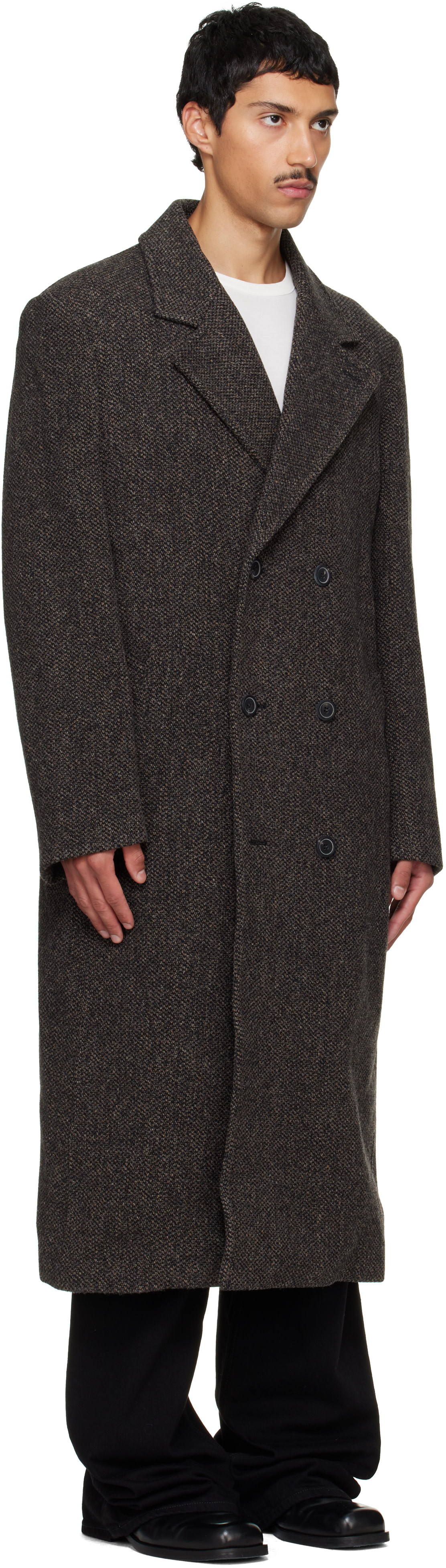 Solid Homme - Brown Tweed Coat