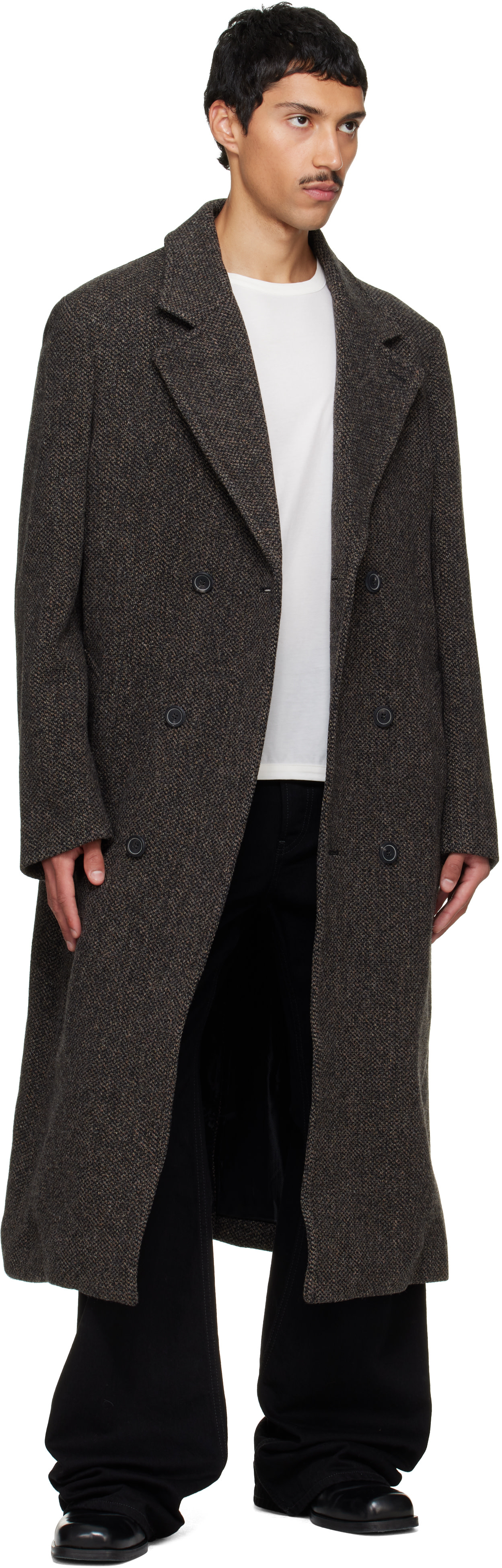 Solid Homme - Brown Tweed Coat