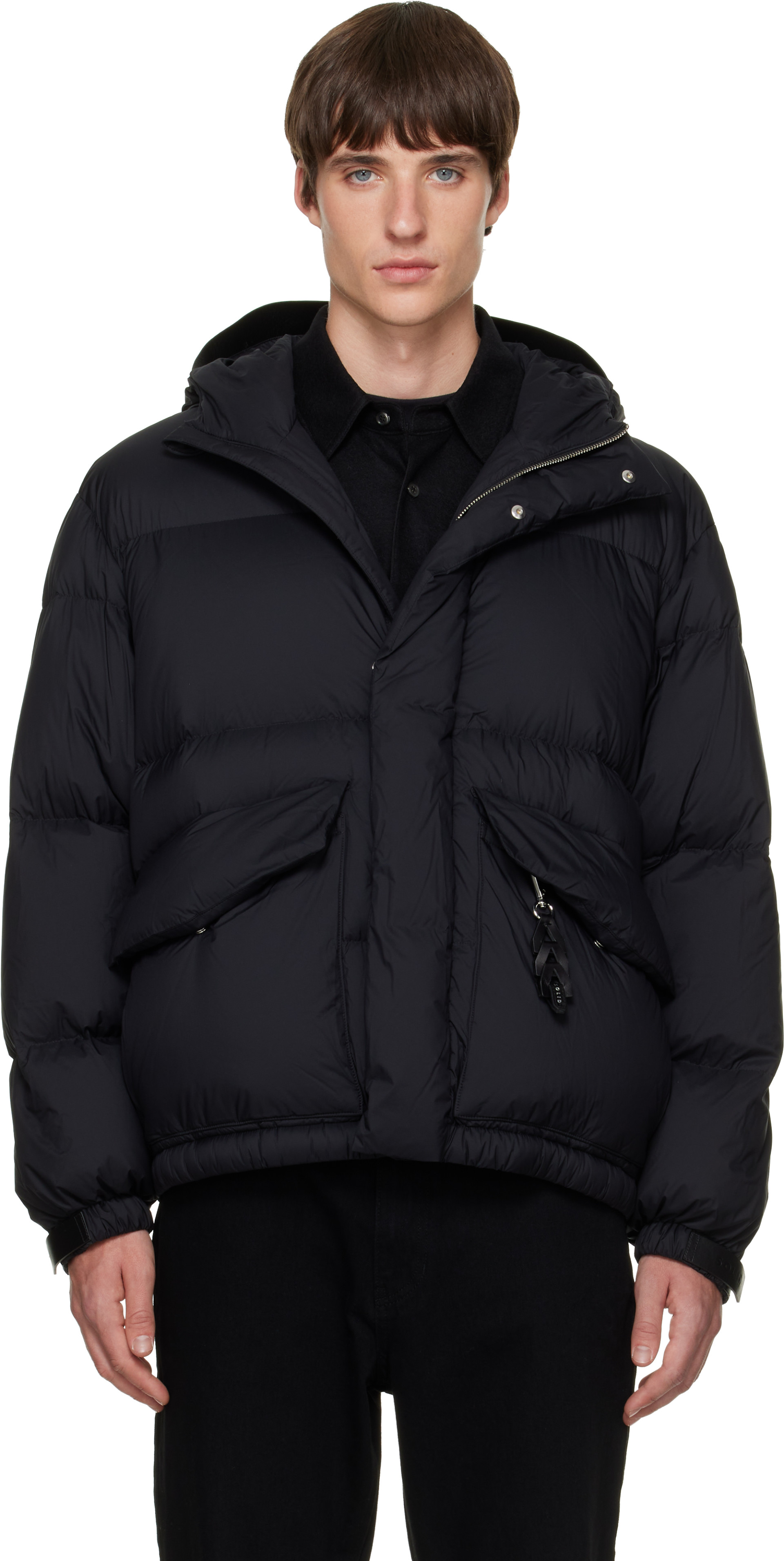 Solid Homme - Black Quilted Down Jacket