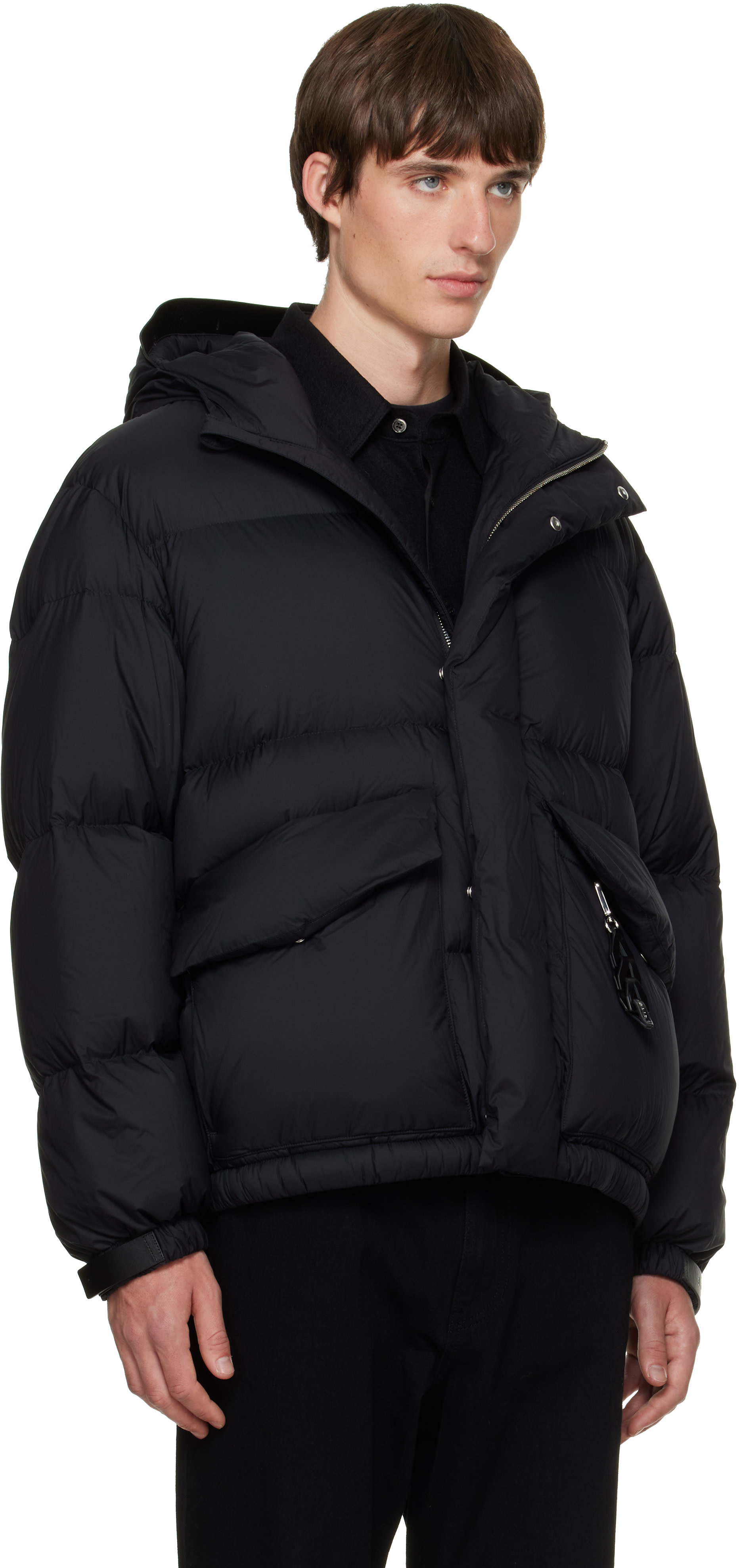 Solid Homme - Black Quilted Down Jacket