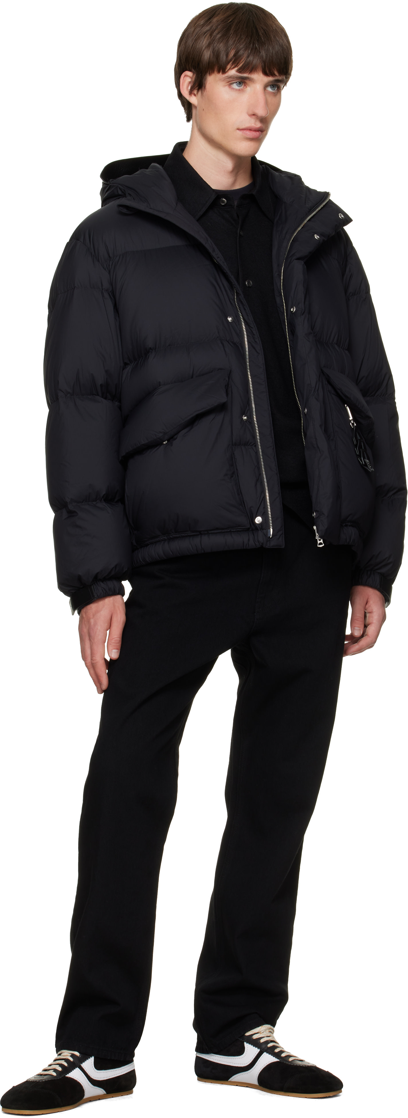 Solid Homme - Black Quilted Down Jacket