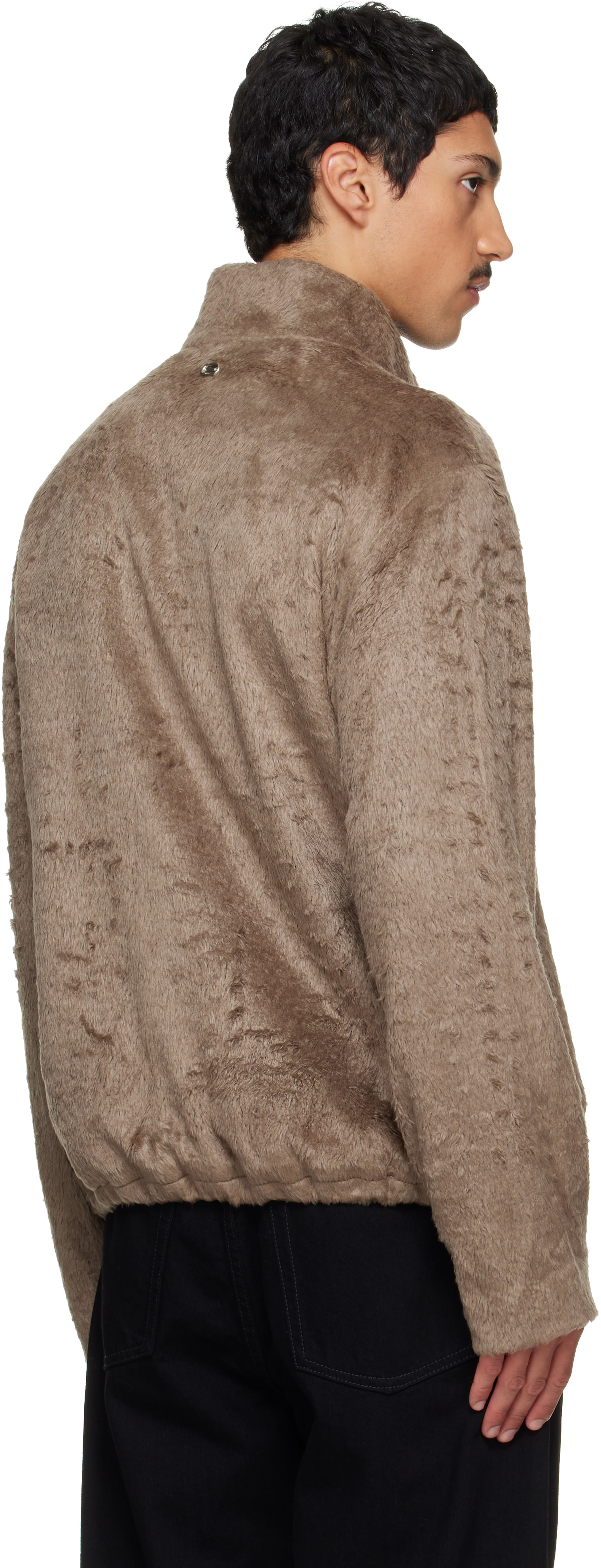 Solid Homme - Brown Faux-Fur Jacket
