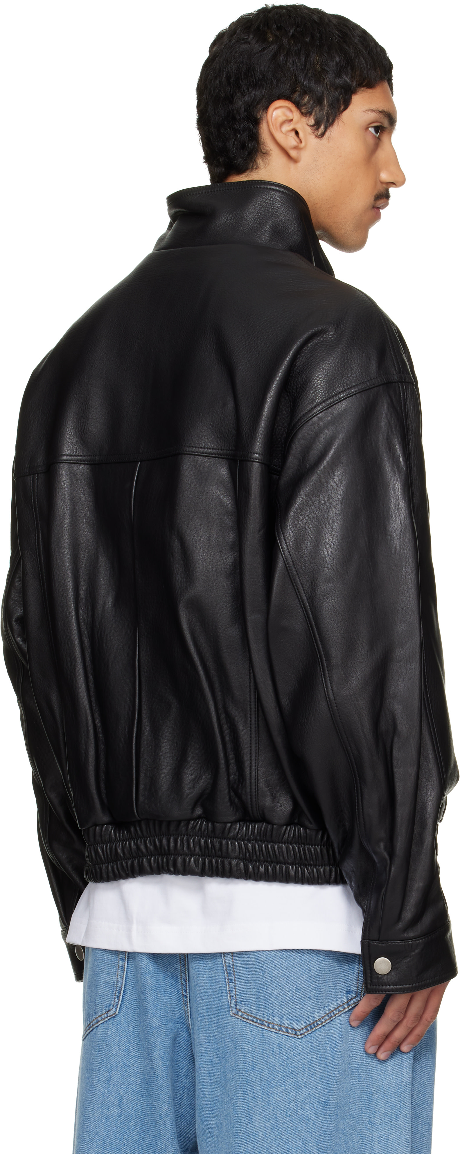 Solid Homme - Black Grained Lambskin Jacket