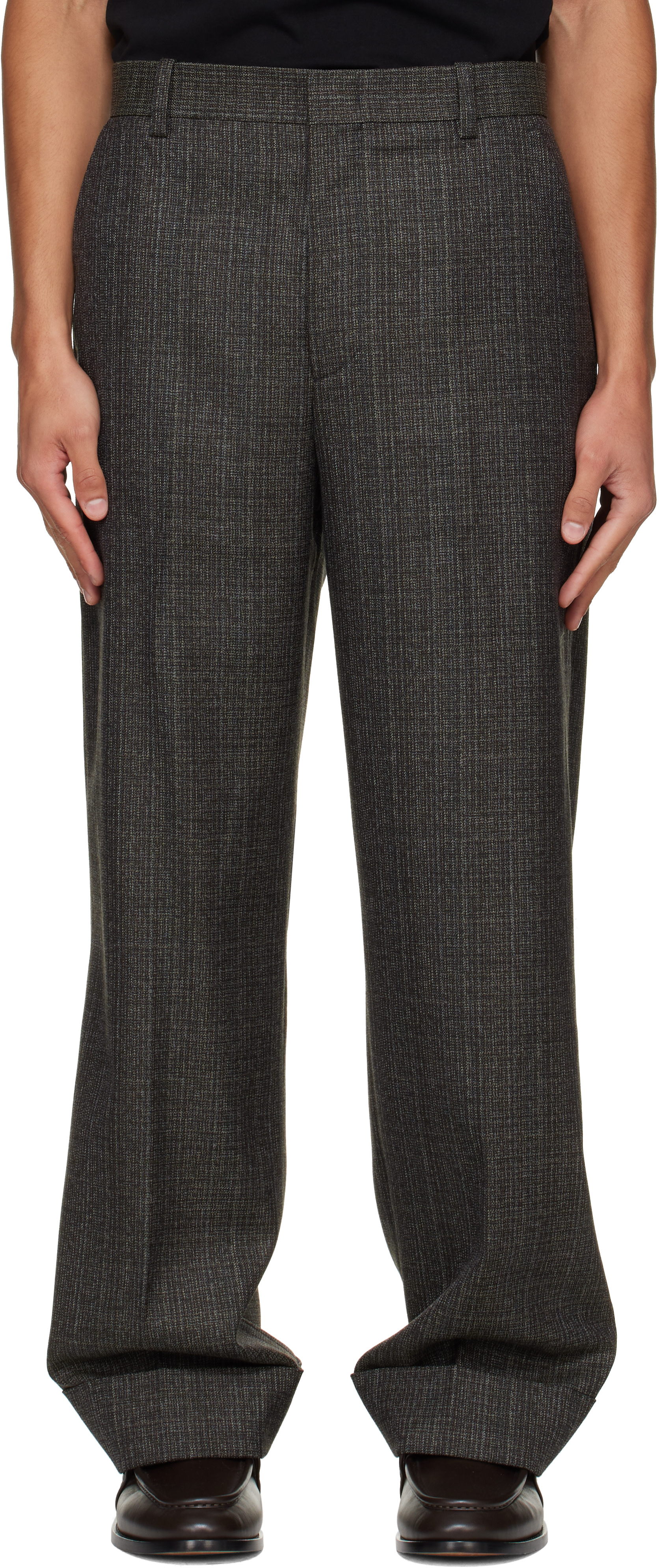 Solid Homme - Brown Tweed Trousers