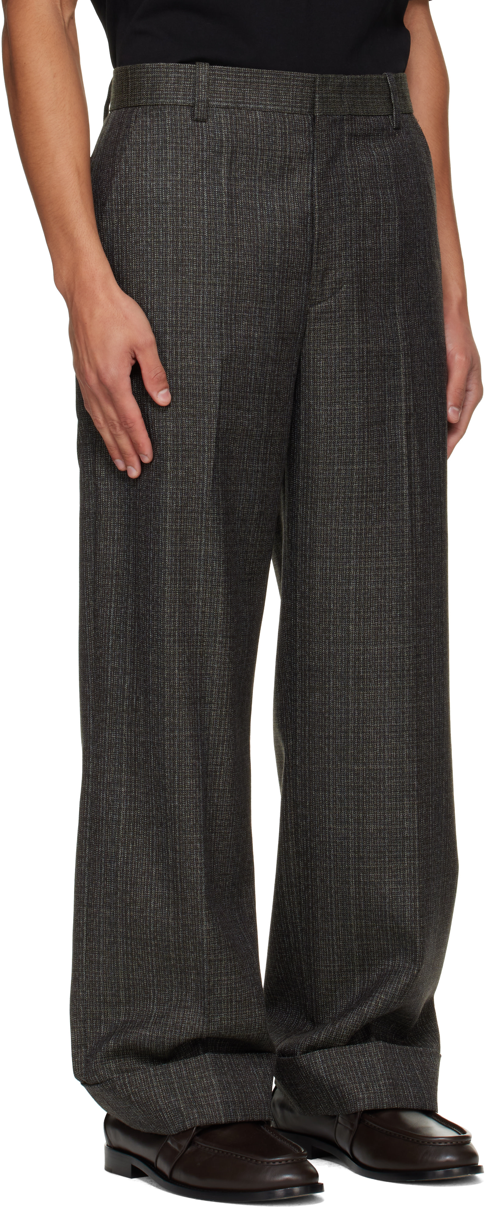 Solid Homme - Brown Tweed Trousers