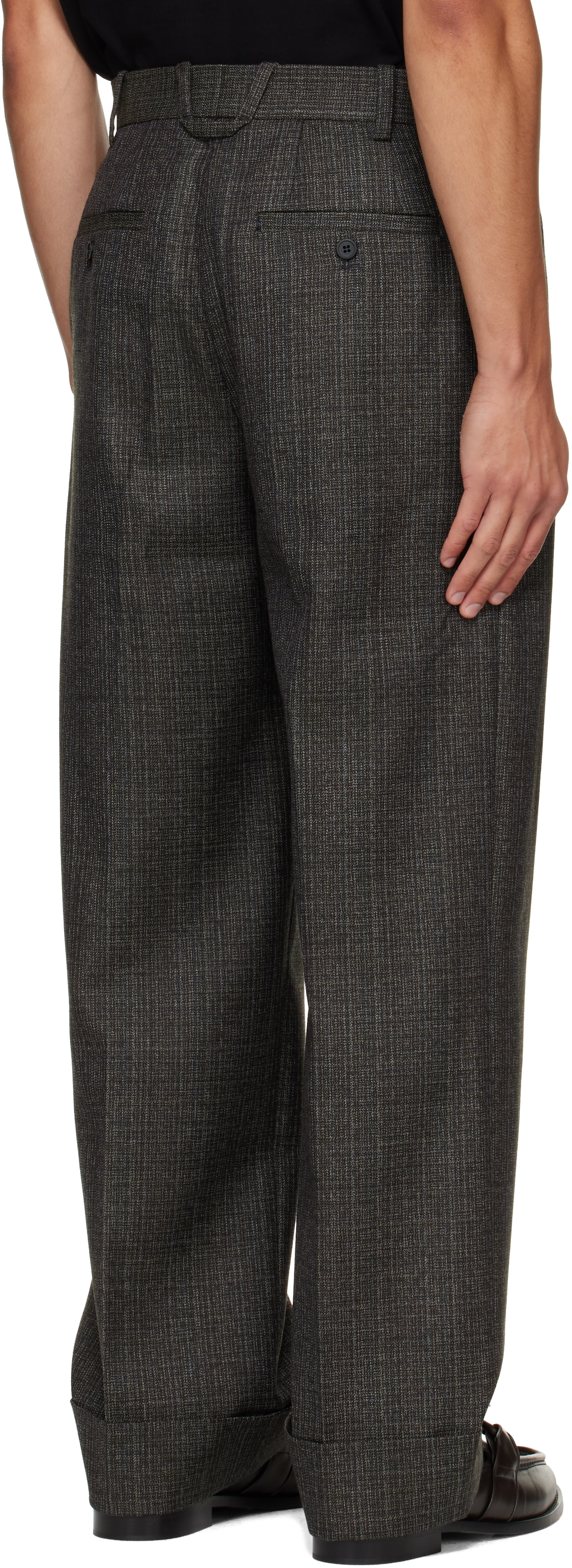 Solid Homme - Brown Tweed Trousers