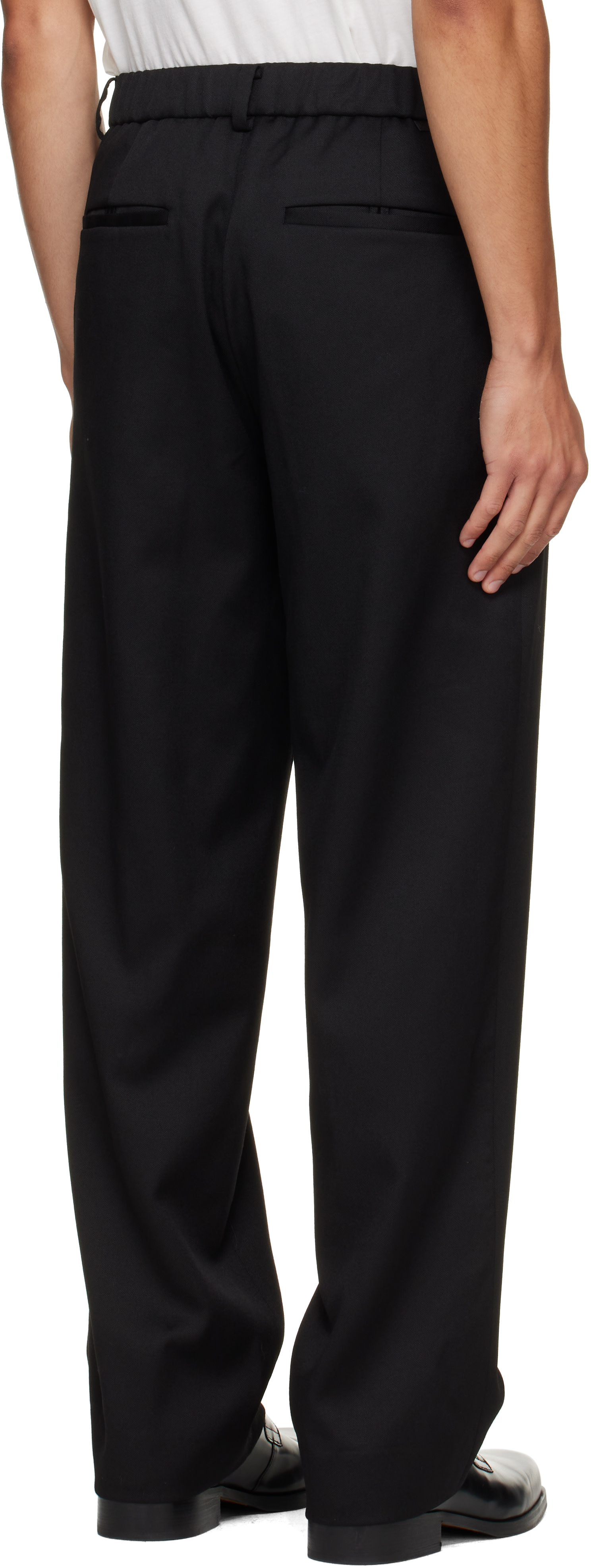 Solid Homme - Black Twill Trousers