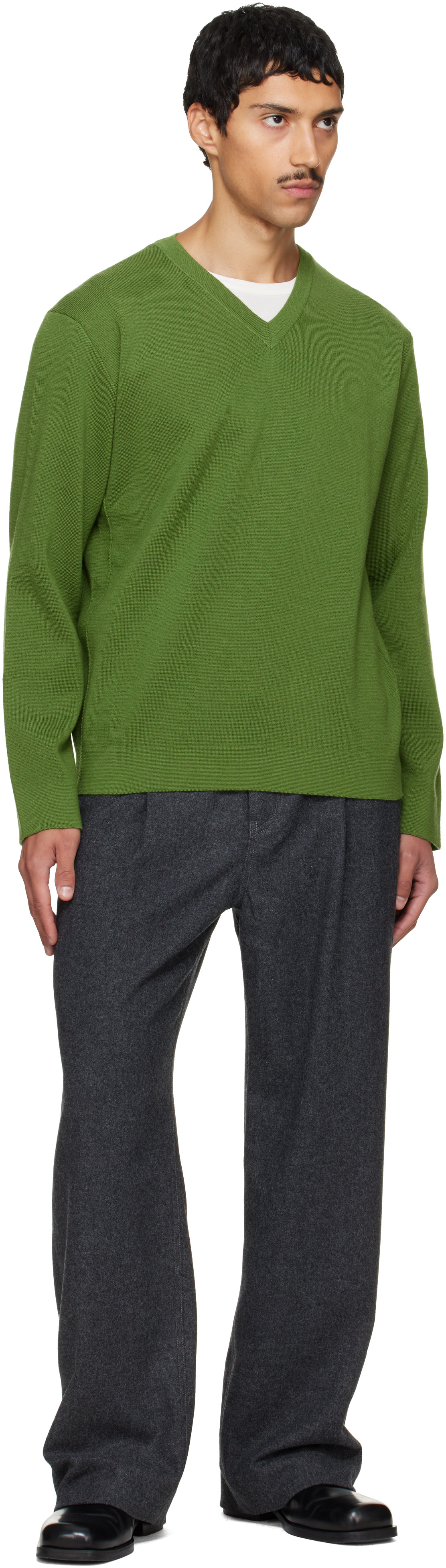 Solid Homme - Pantalon gris en melton