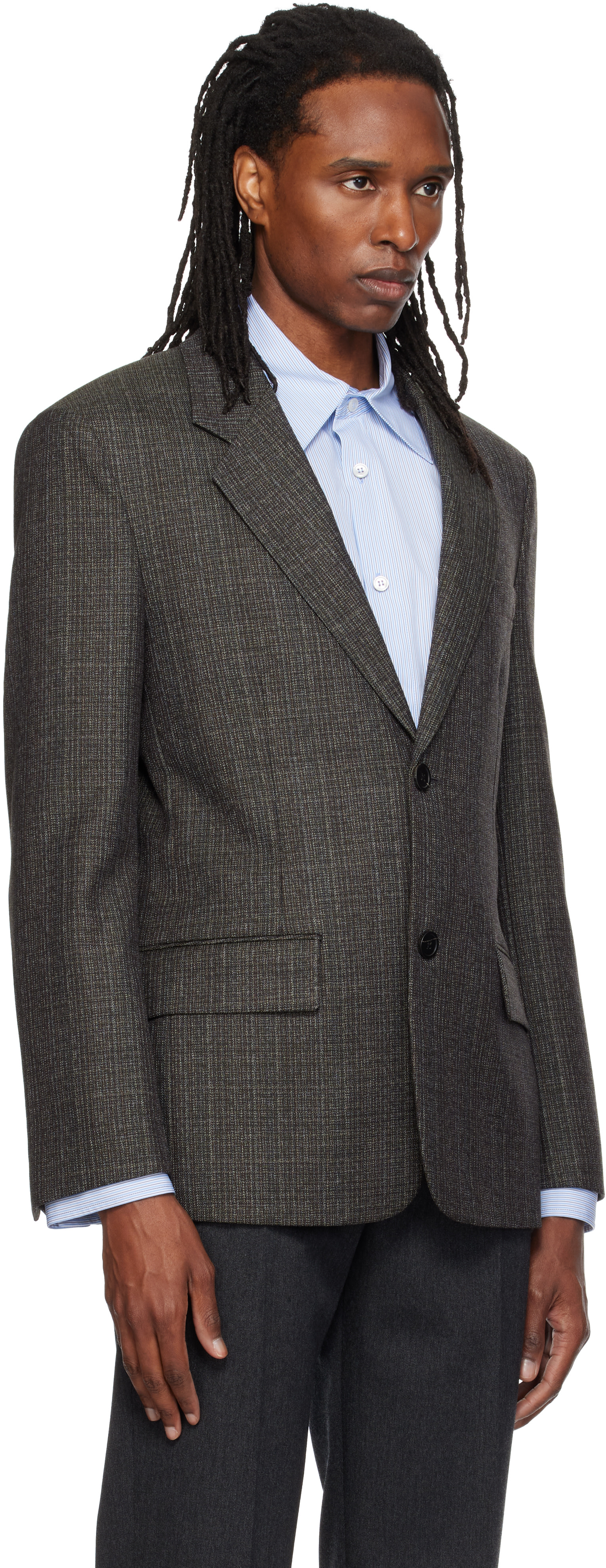 Solid Homme - Veston brun en laine