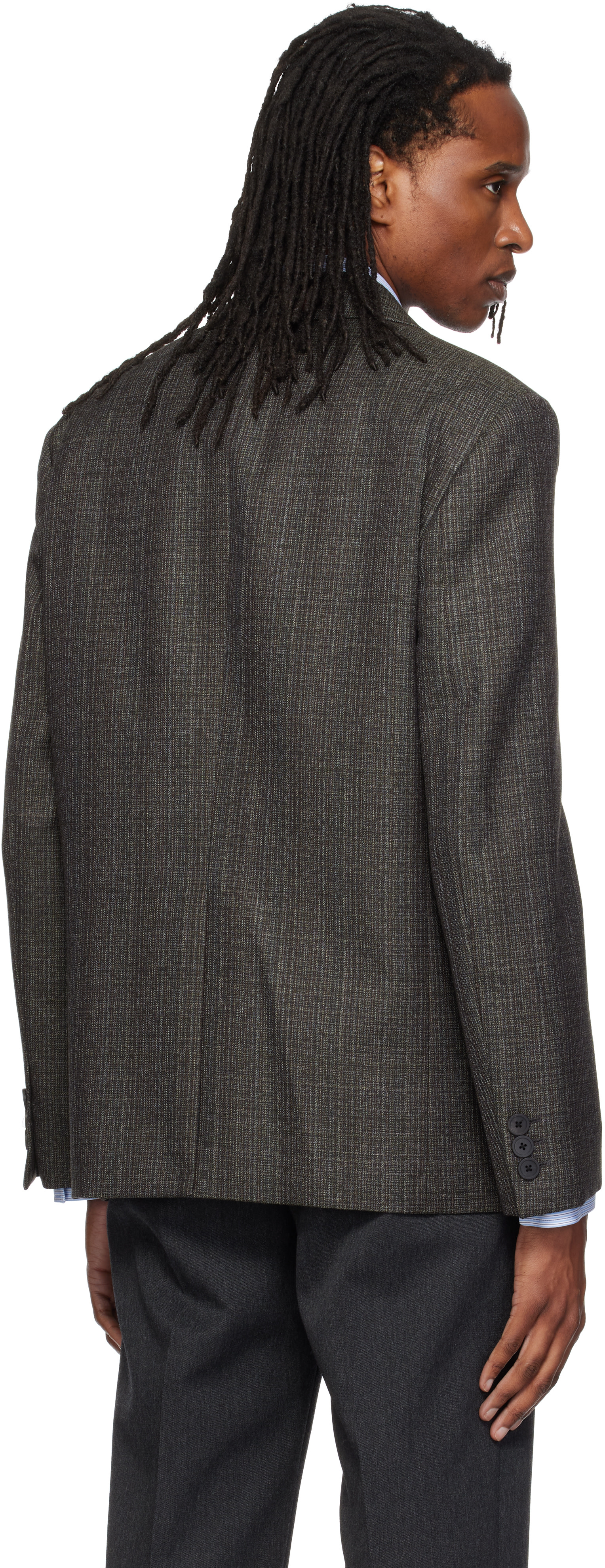 Solid Homme - Veston brun en laine