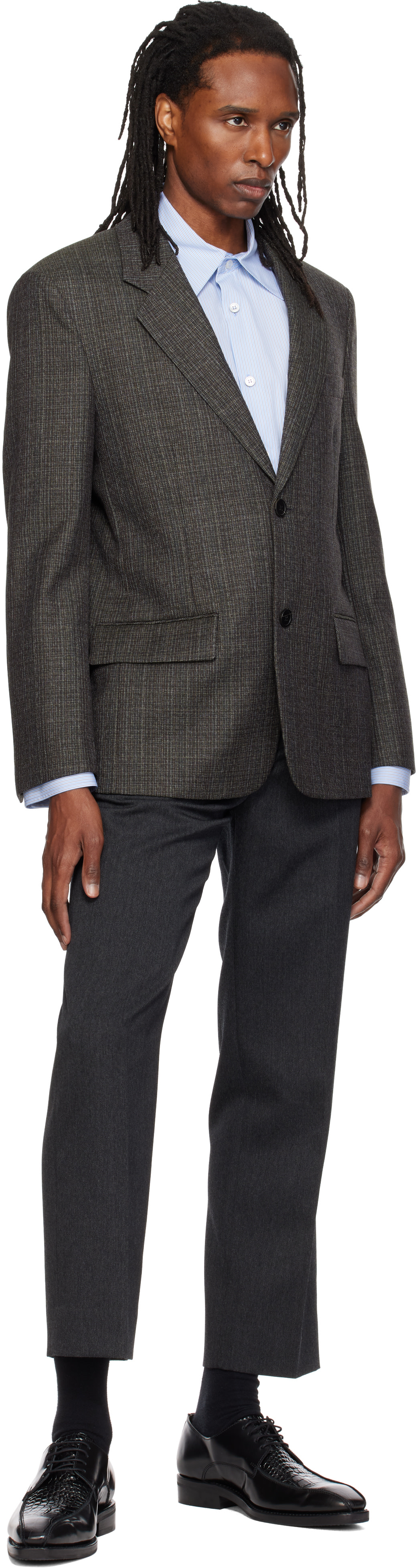 Solid Homme - Veston brun en laine