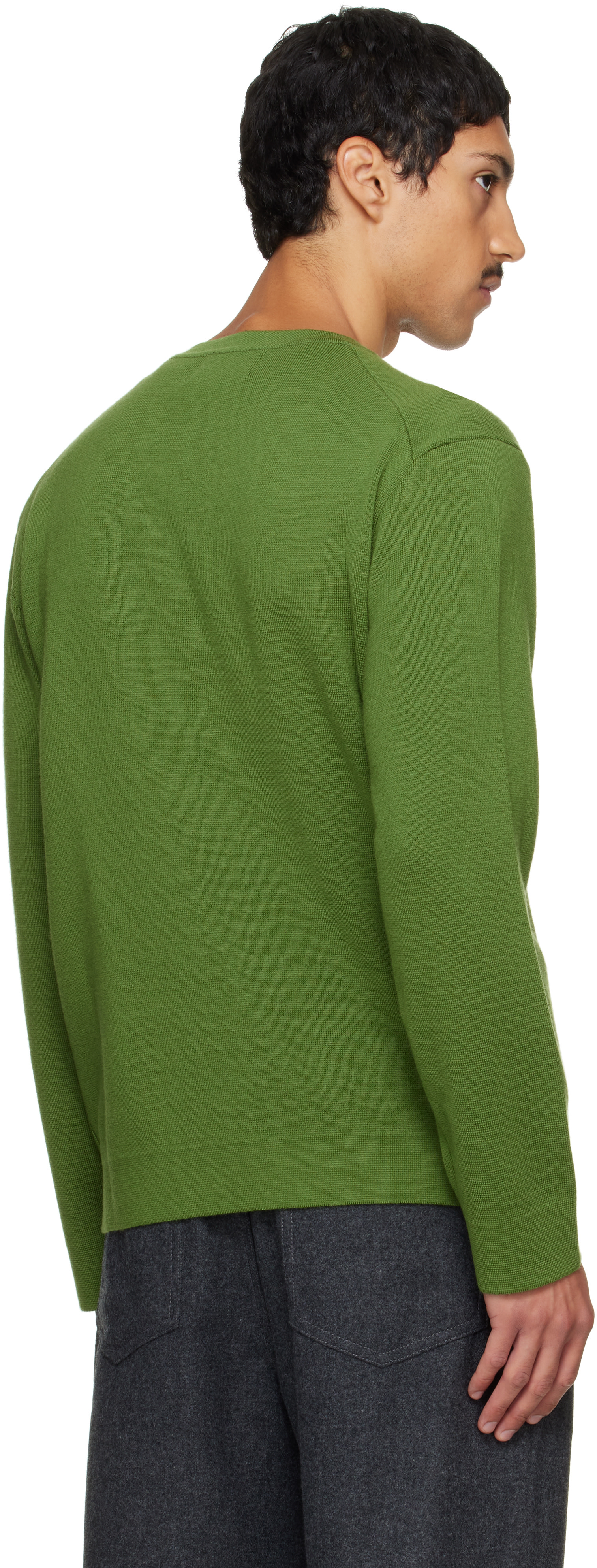 Solid Homme - Pull vert en laine
