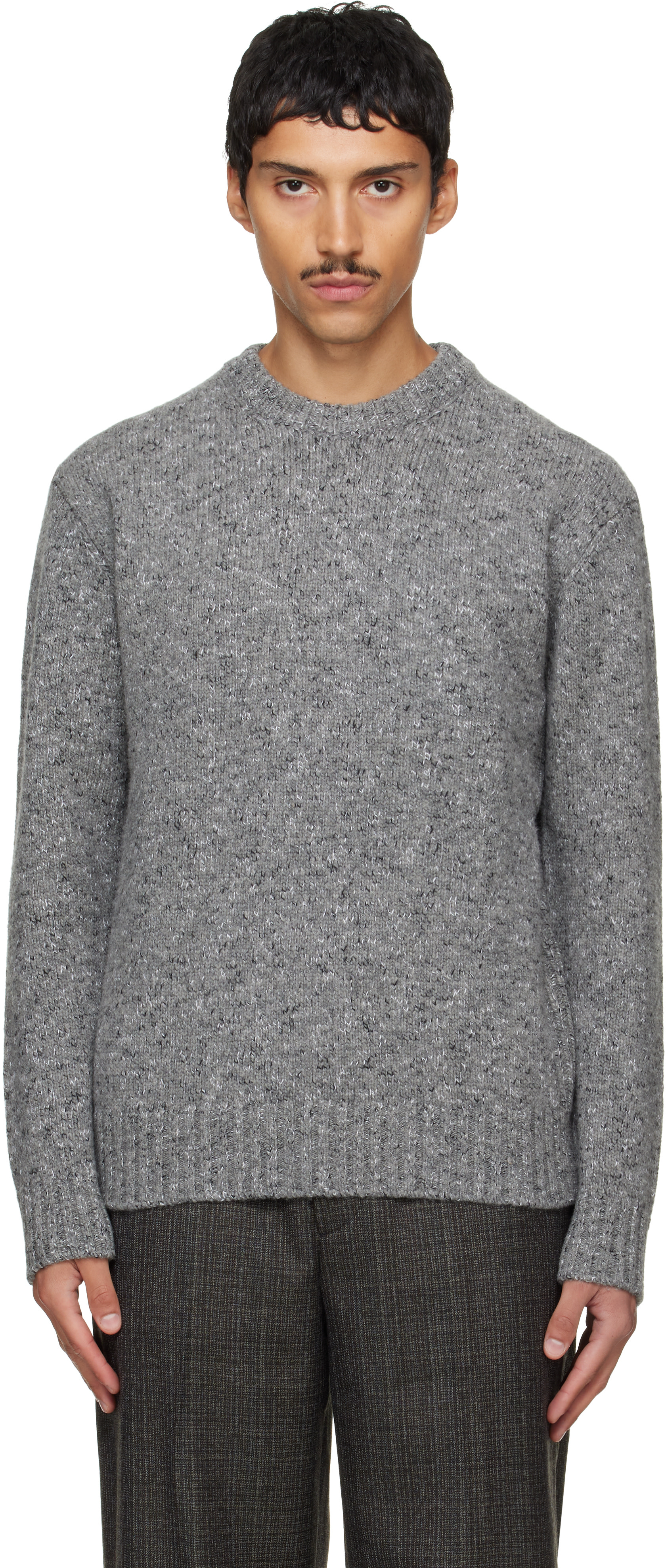 Solid Homme - Gray Marled Sweater