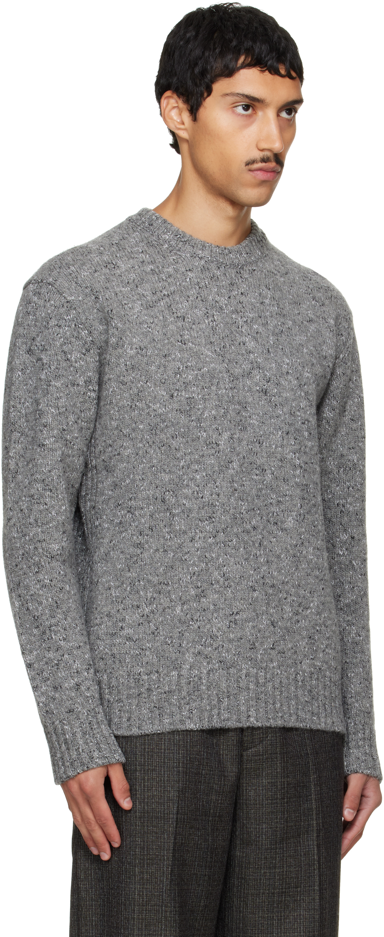 Solid Homme - Gray Marled Sweater
