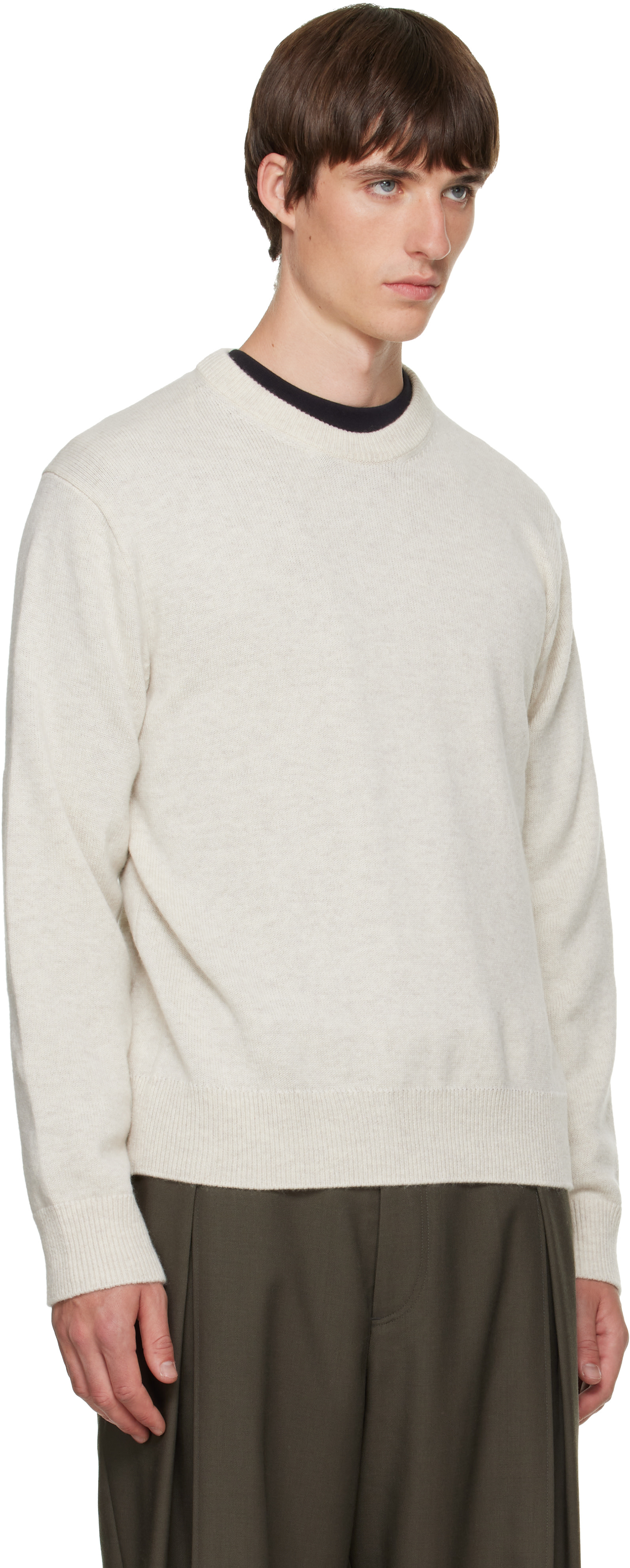 Solid Homme - Gray Wool & Cashmere Sweater