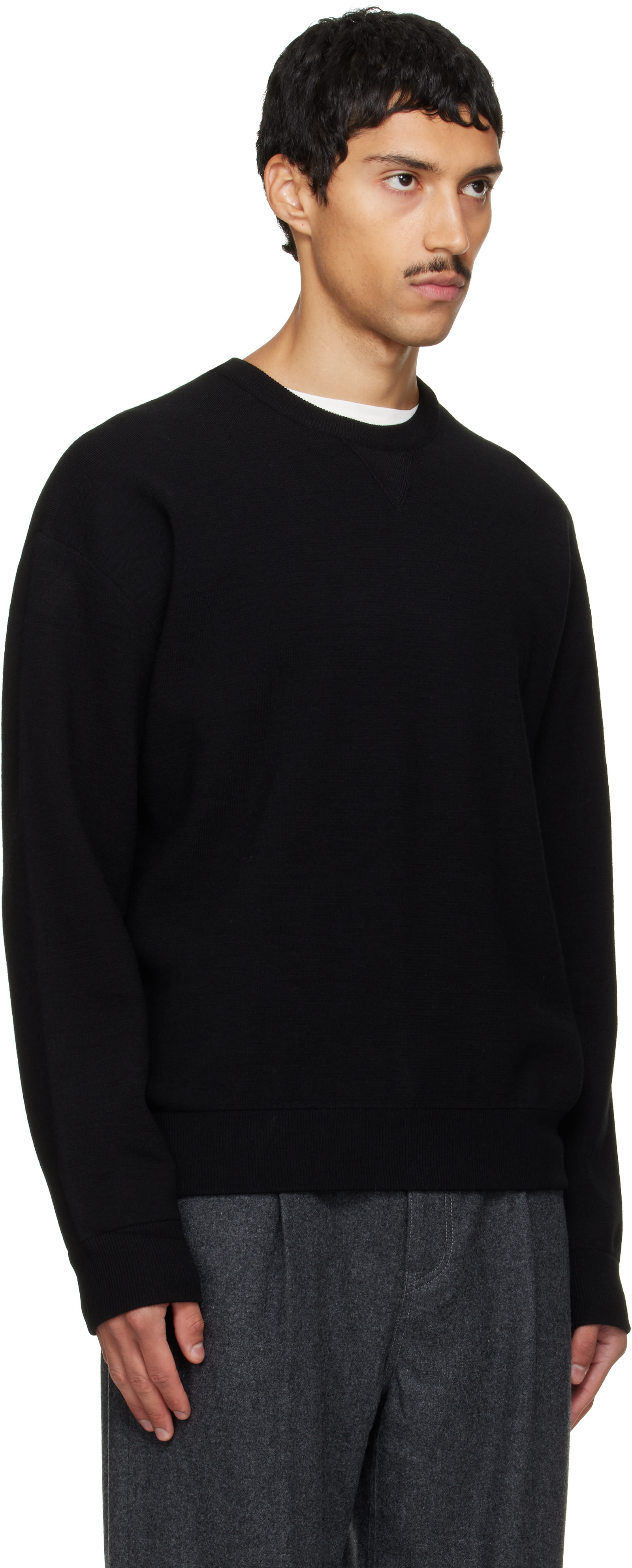 Solid Homme - Pull noir en laine