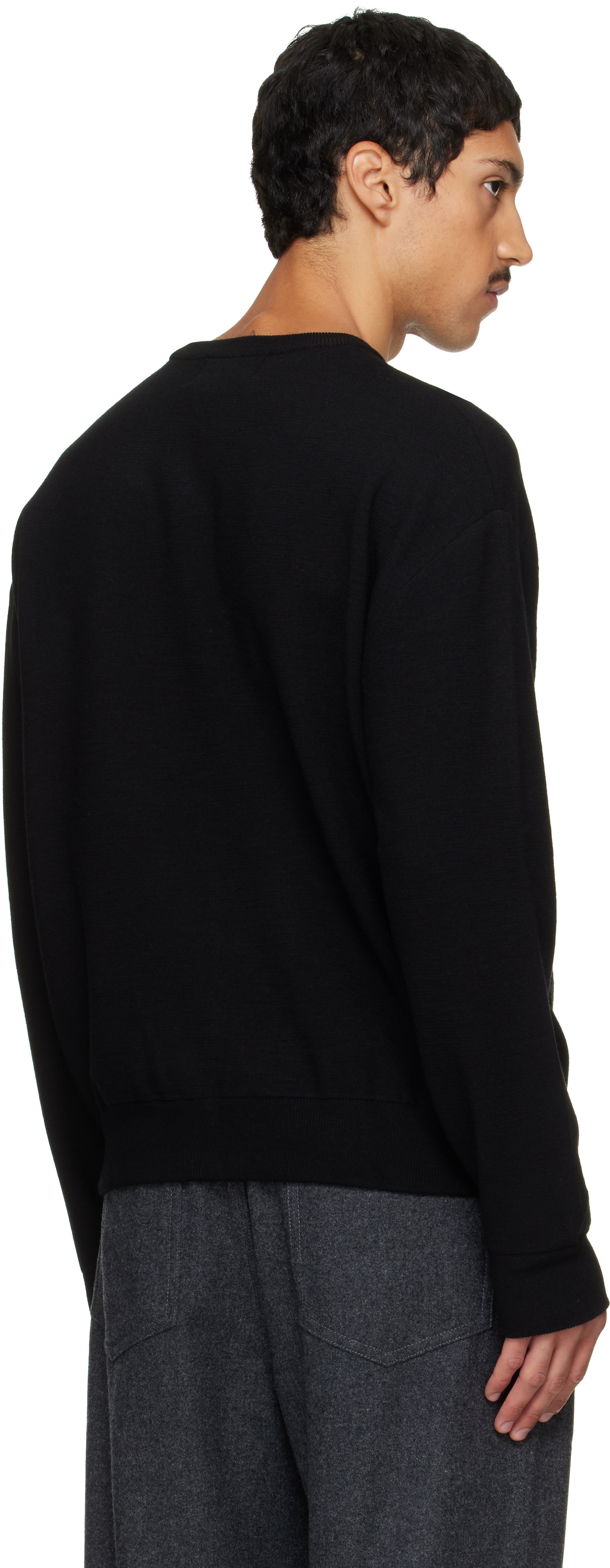 Solid Homme - Pull noir en laine