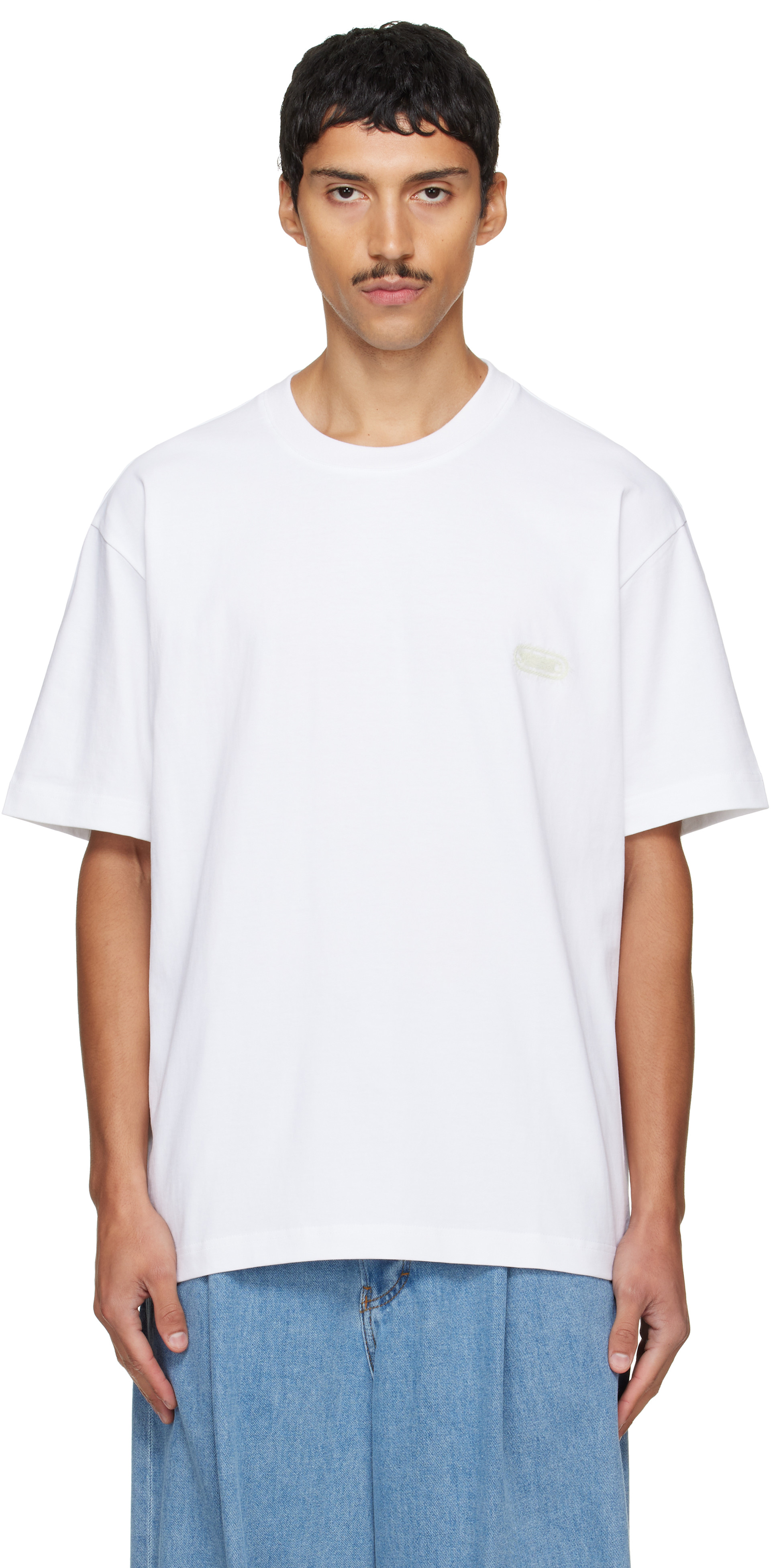 Solid Homme - White Solid Back Logo T-shirt