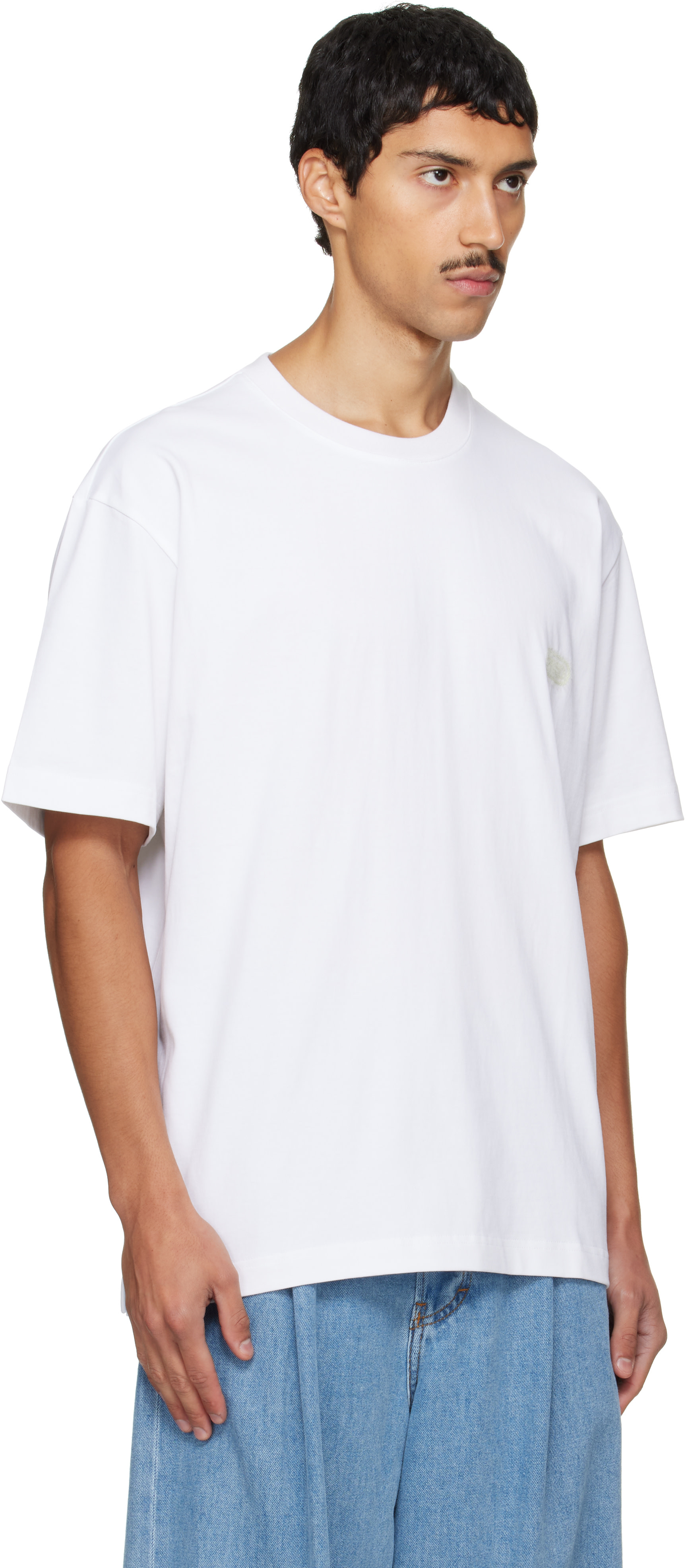 Solid Homme - White Solid Back Logo T-shirt