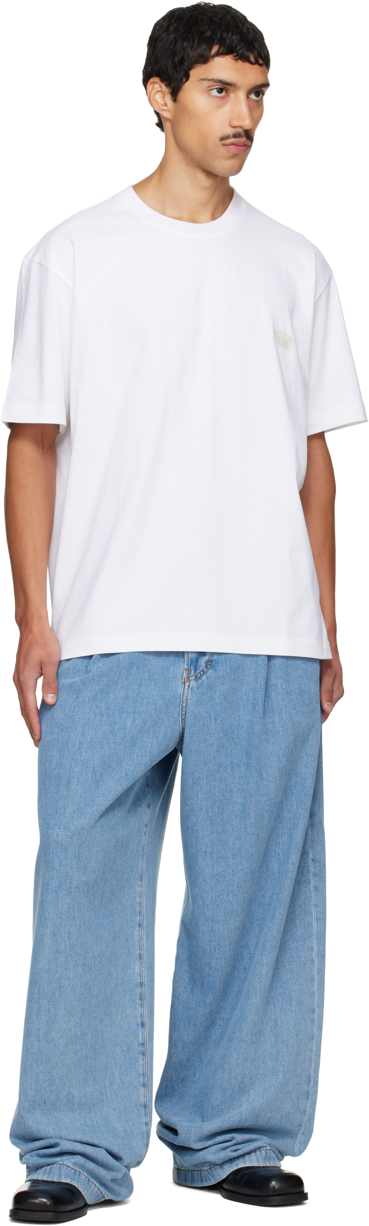 Solid Homme - White Solid Back Logo T-shirt