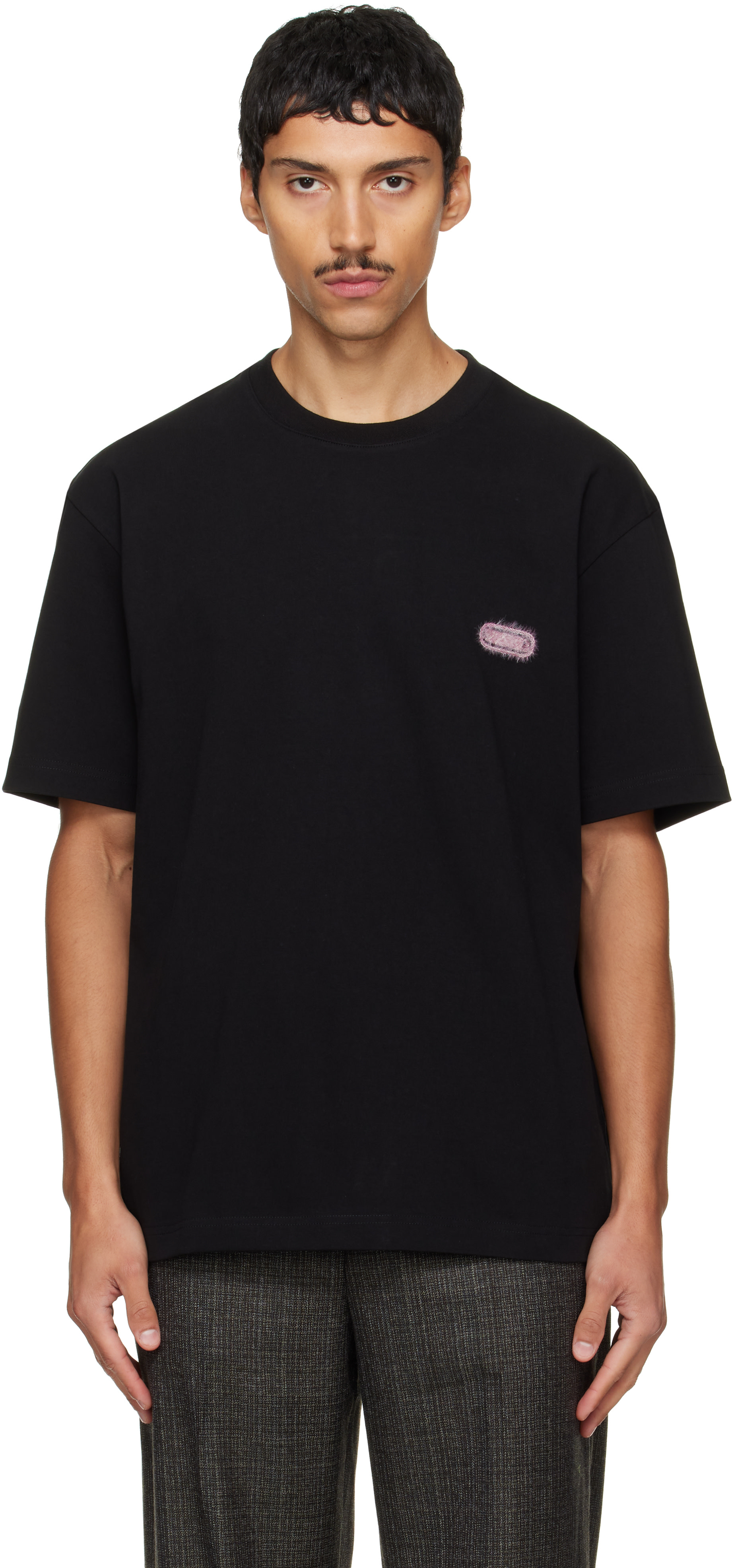 Solid Homme - T-shirt noir à logos