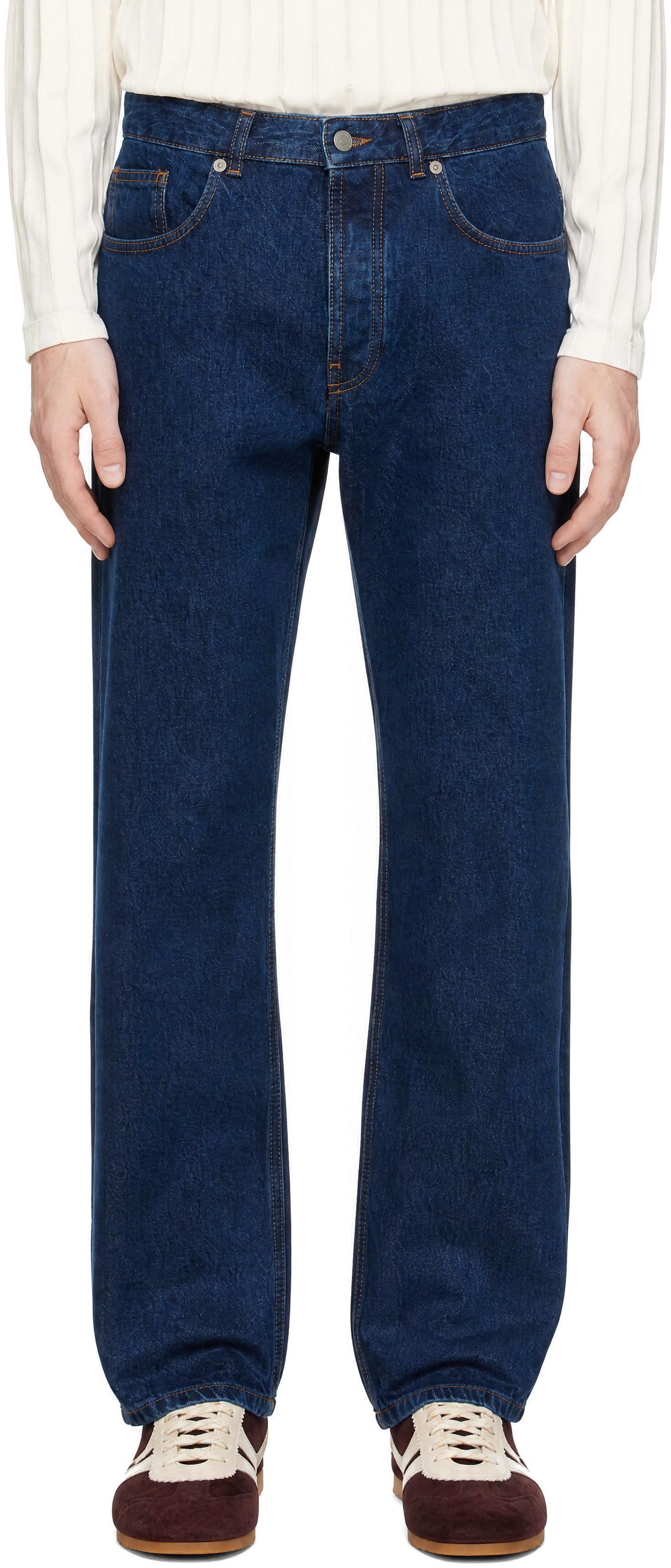 ANOTHER ASPECT - Navy Another 1.0 Jeans