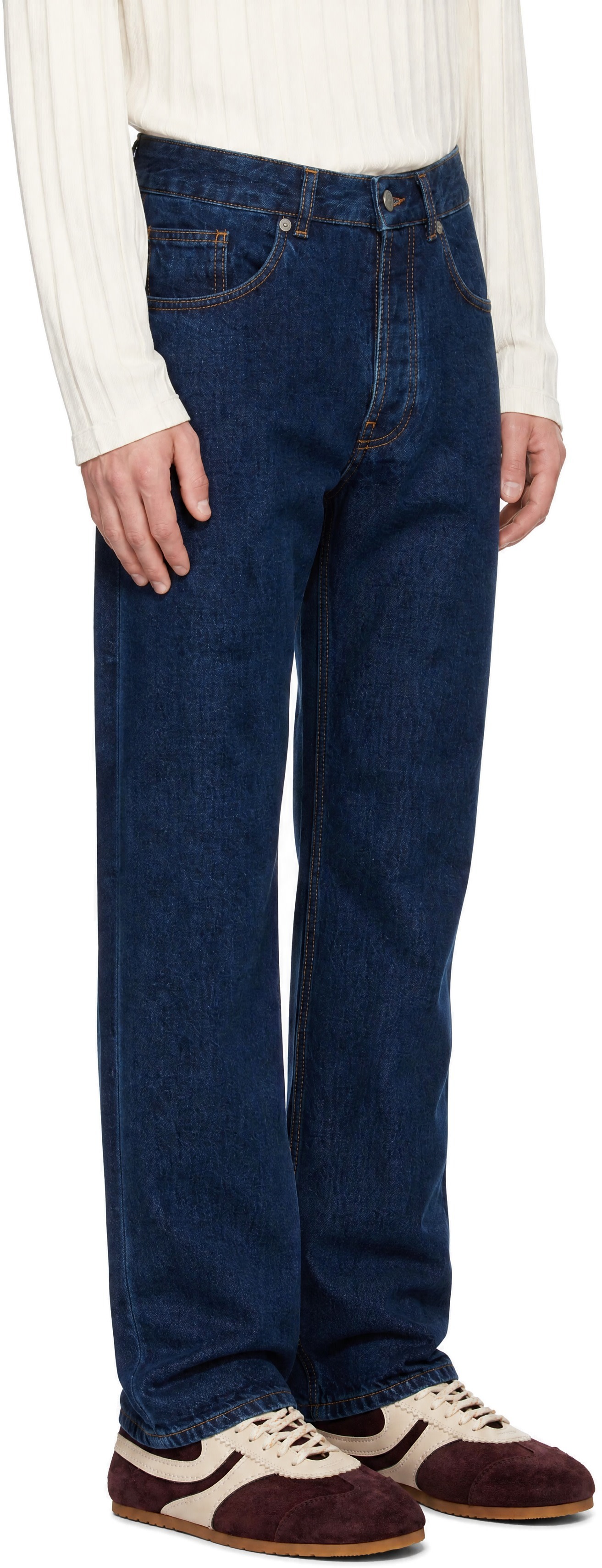 ANOTHER ASPECT - Jean Another 1.0 bleu marine